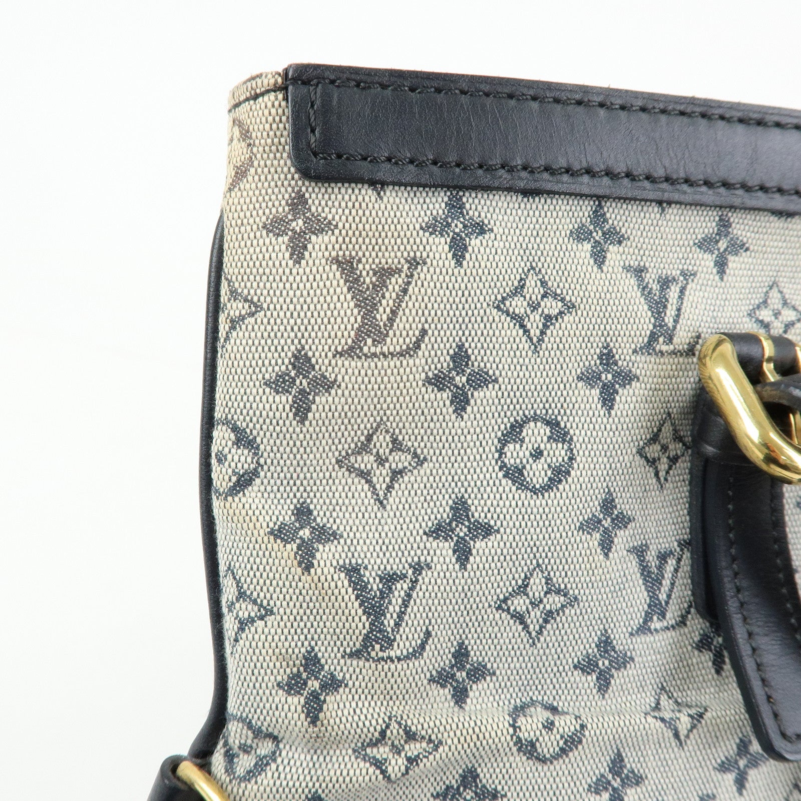 Louis Vuitton Monogram Mini Francoise Shoulder Bag Blue M92208