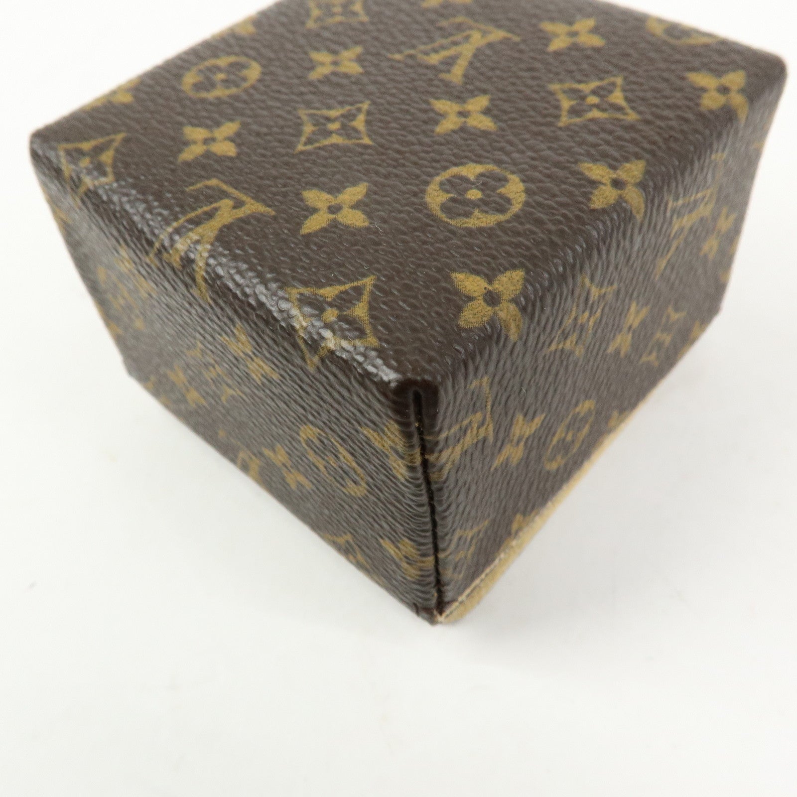 Louis Vuitton Monogram Canvas Jewelry Case Ring Box SN3049