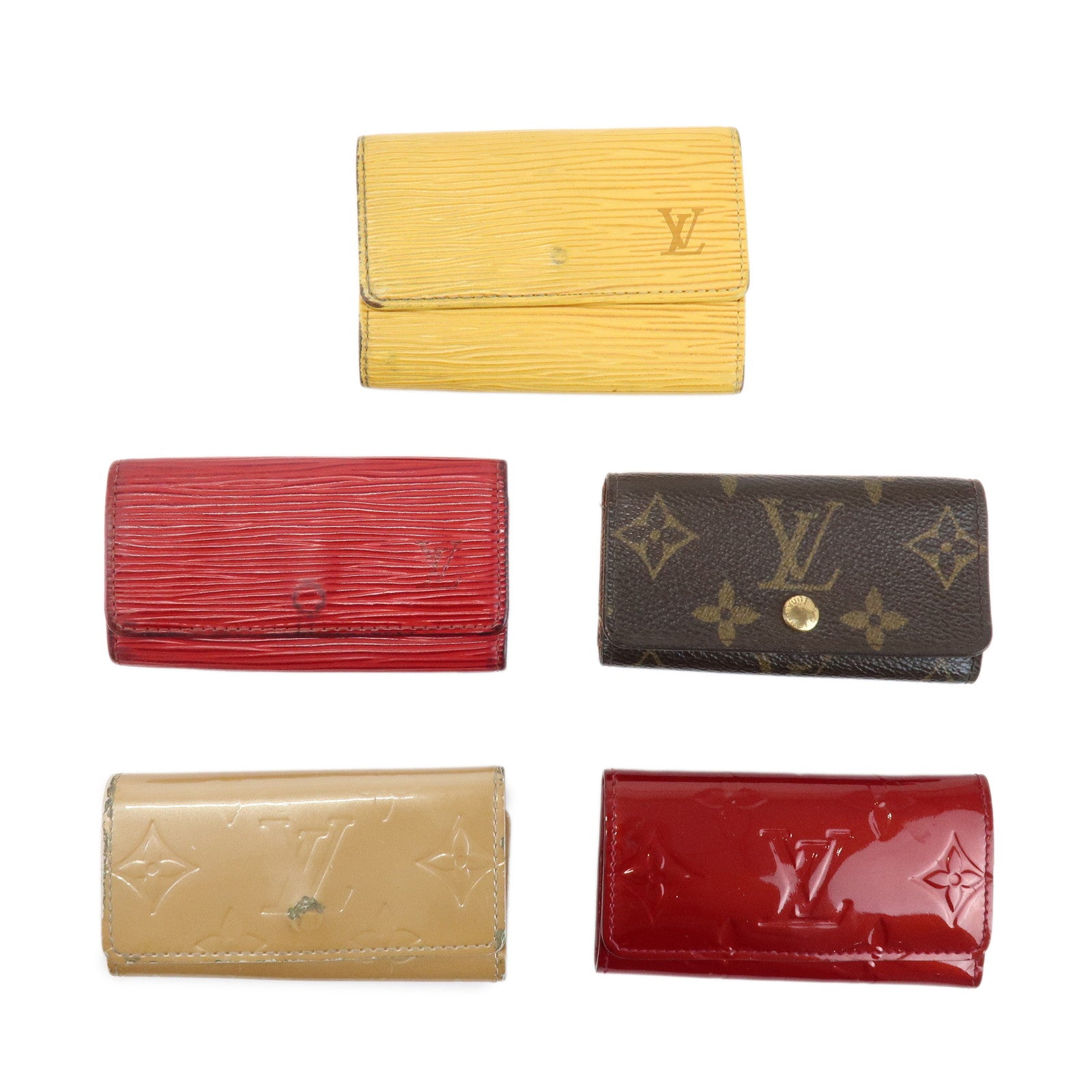 Louis Vuitton Set Of 5 Key Case M62631/M63819/M63827/M91976/M91358