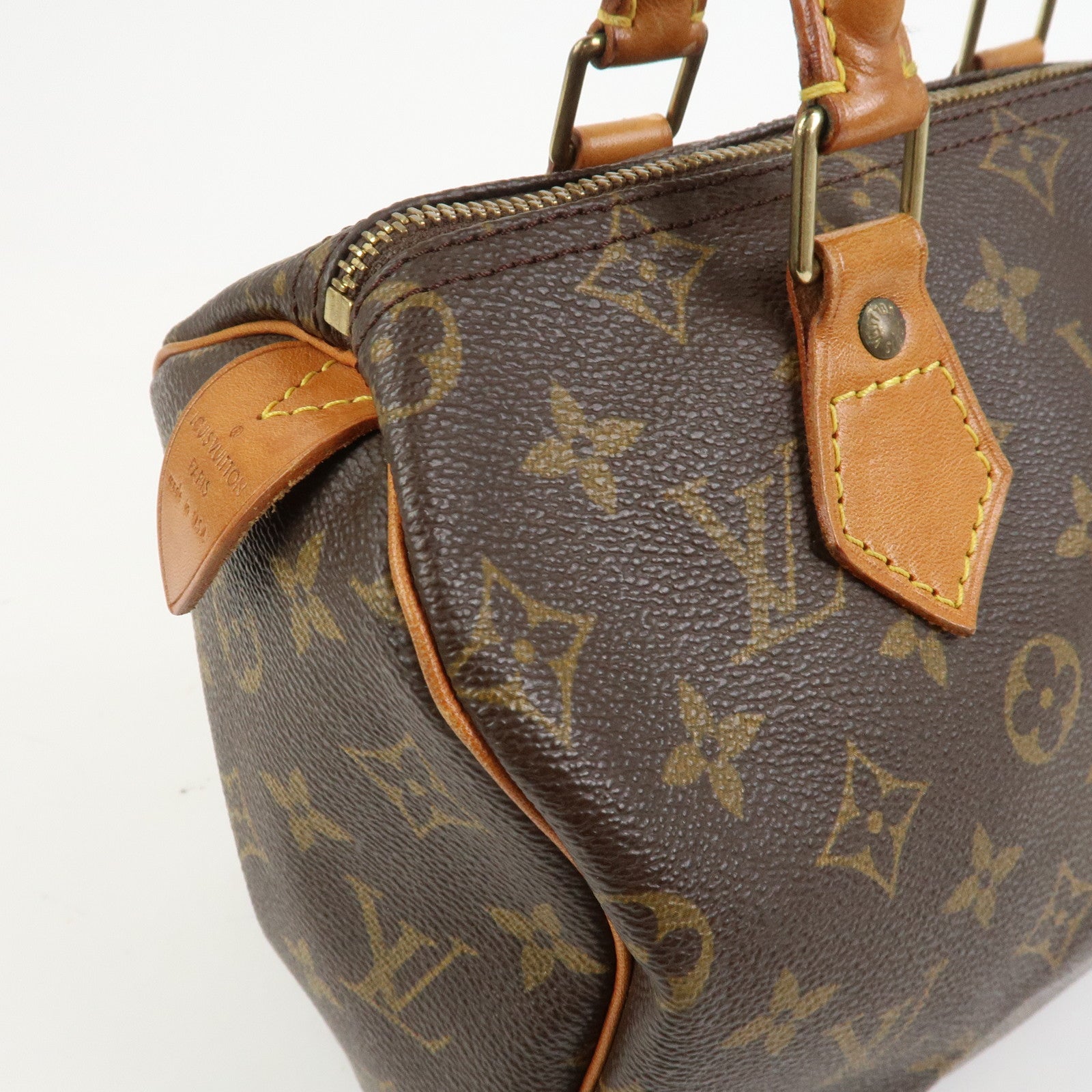 Louis Vuitton Monogram Speedy 25 Boston Bag Hand Bag Brown M41528