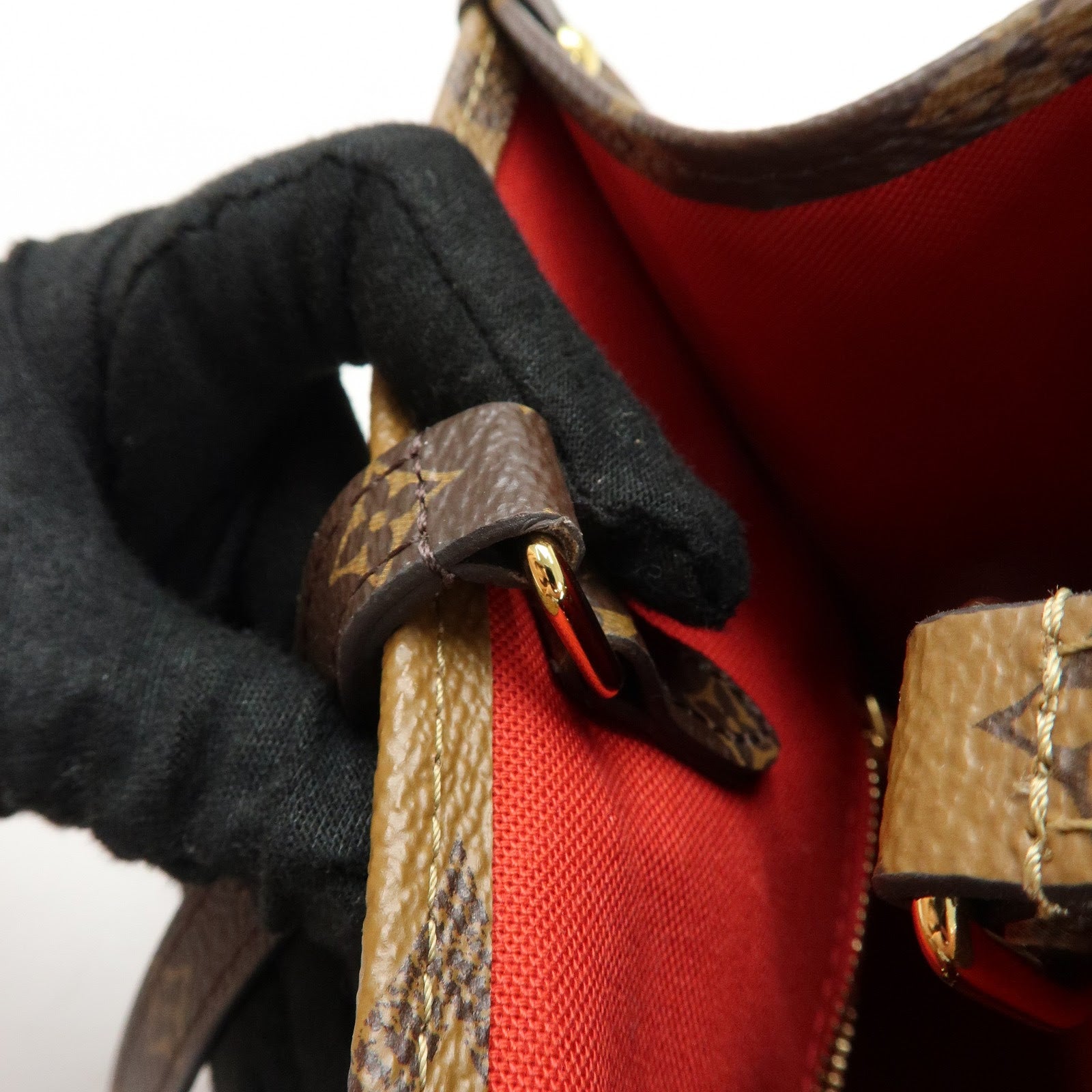 Louis Vuitton Monogram Giant Canvas On The Go MM Hand Bag M45039