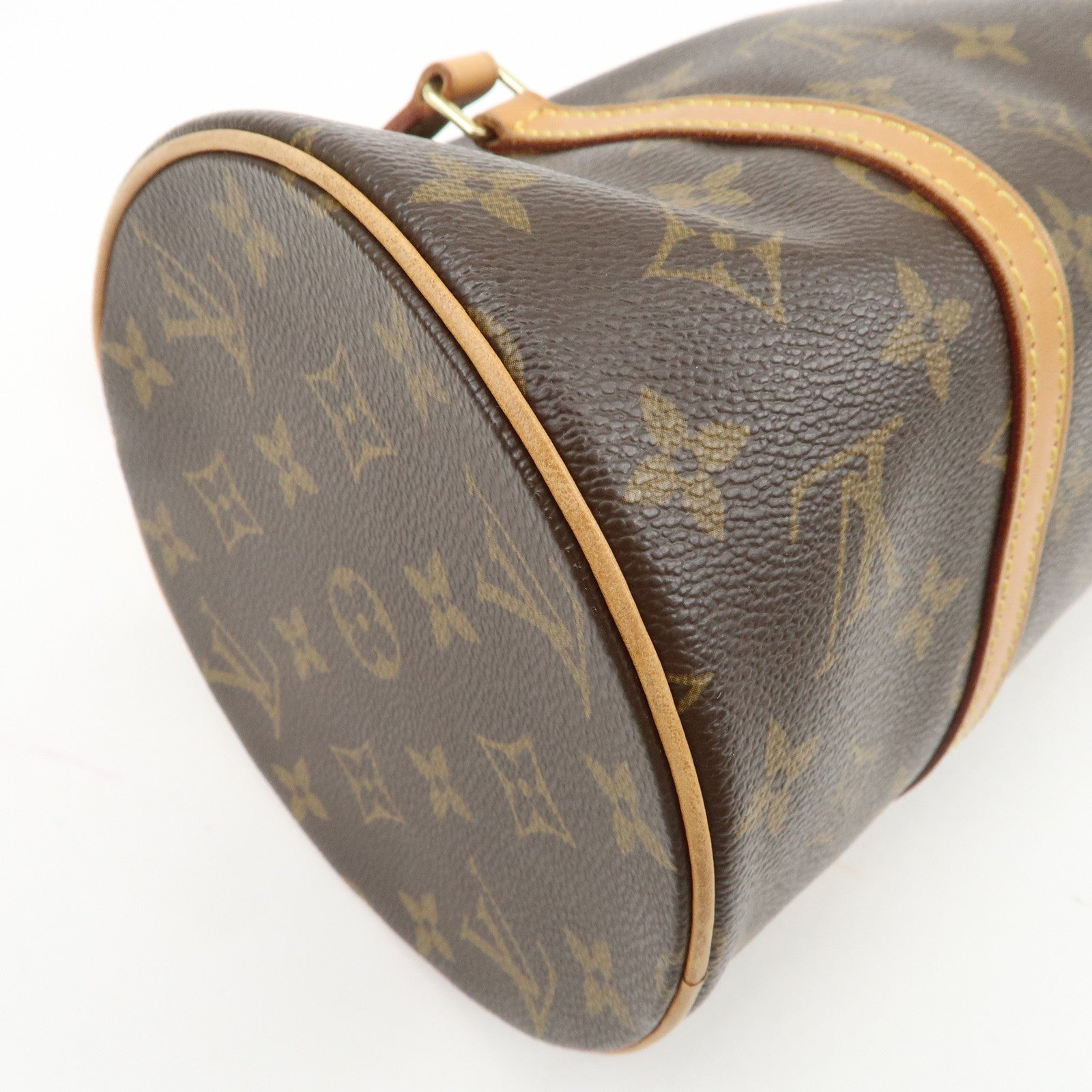 Louis Vuitton Monogram Papillon 30 Hand Bag Brown M51385