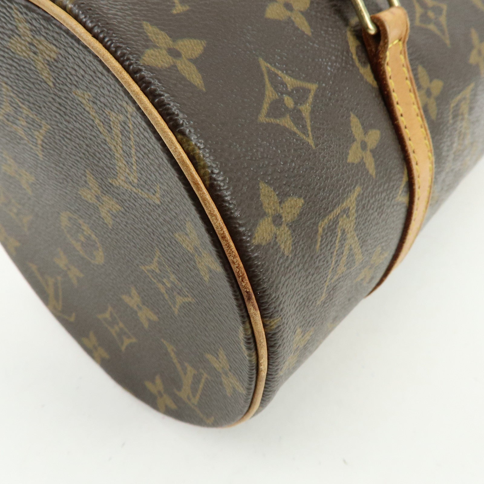 Louis Vuitton Monogram Papillon 30 Hand Bag Brown M51385