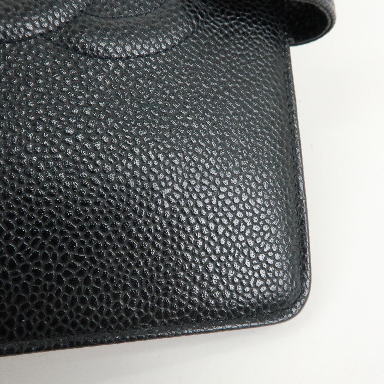CHANEL COCO Mark Caviarskin Agenda Cover Planner Cover Black