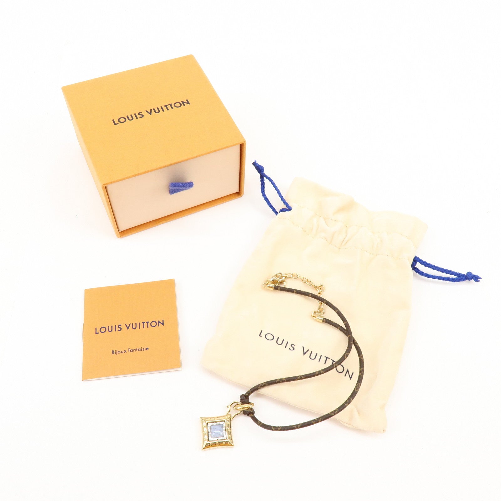 Louis Vuitton Metal Monogram Collier Cord Into Me Necklace M64875