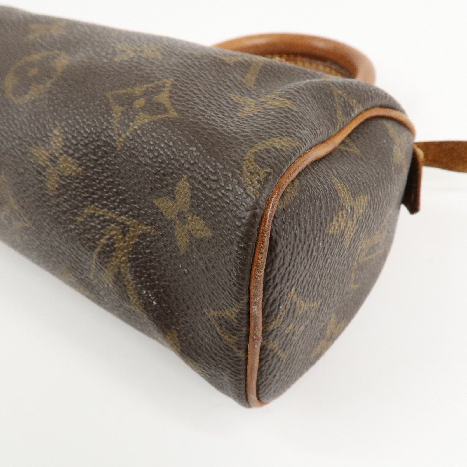 Louis Vuitton Monogram Mini Speedy & Strap Brown M41534 J75010