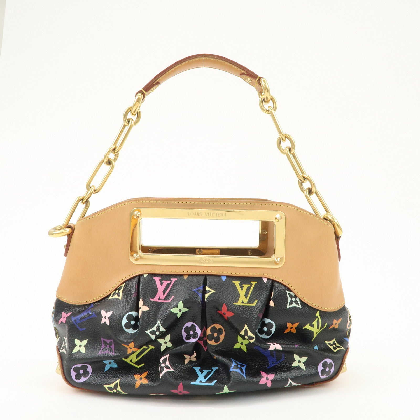 Louis Vuitton Monogram Multicolor Judy PM Hand Bag Noir M40258