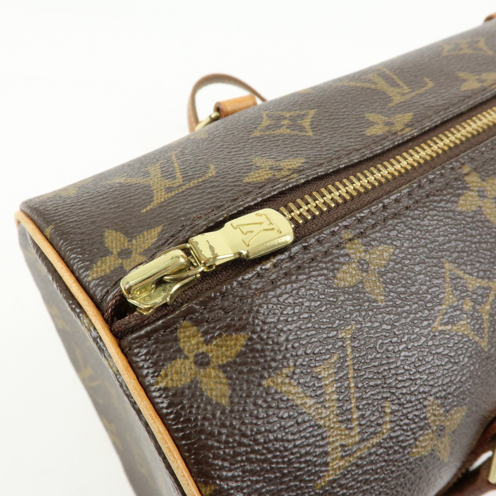 Louis Vuitton Monogram Papillon 30 Hand Bag Brown M51385