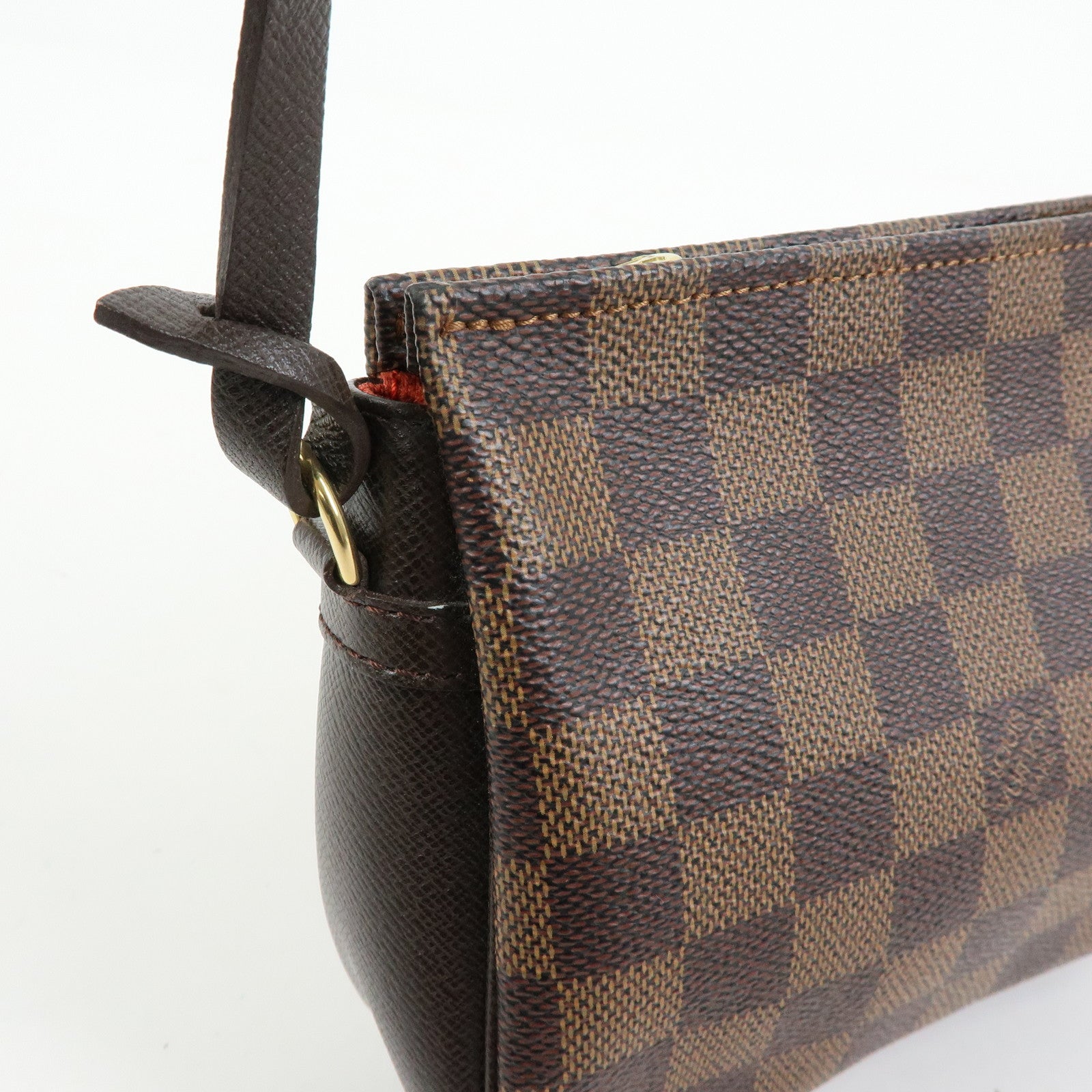Louis Vuitton Damier Trousse Makeup Accessory Pouch Brown N51982