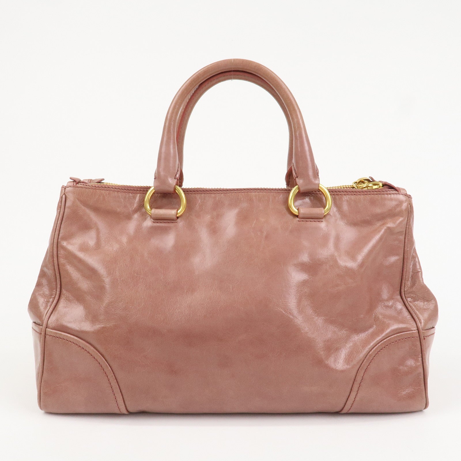 PRADA Leather 2Way Hand Bag Shoulder Bag Pink BN2324