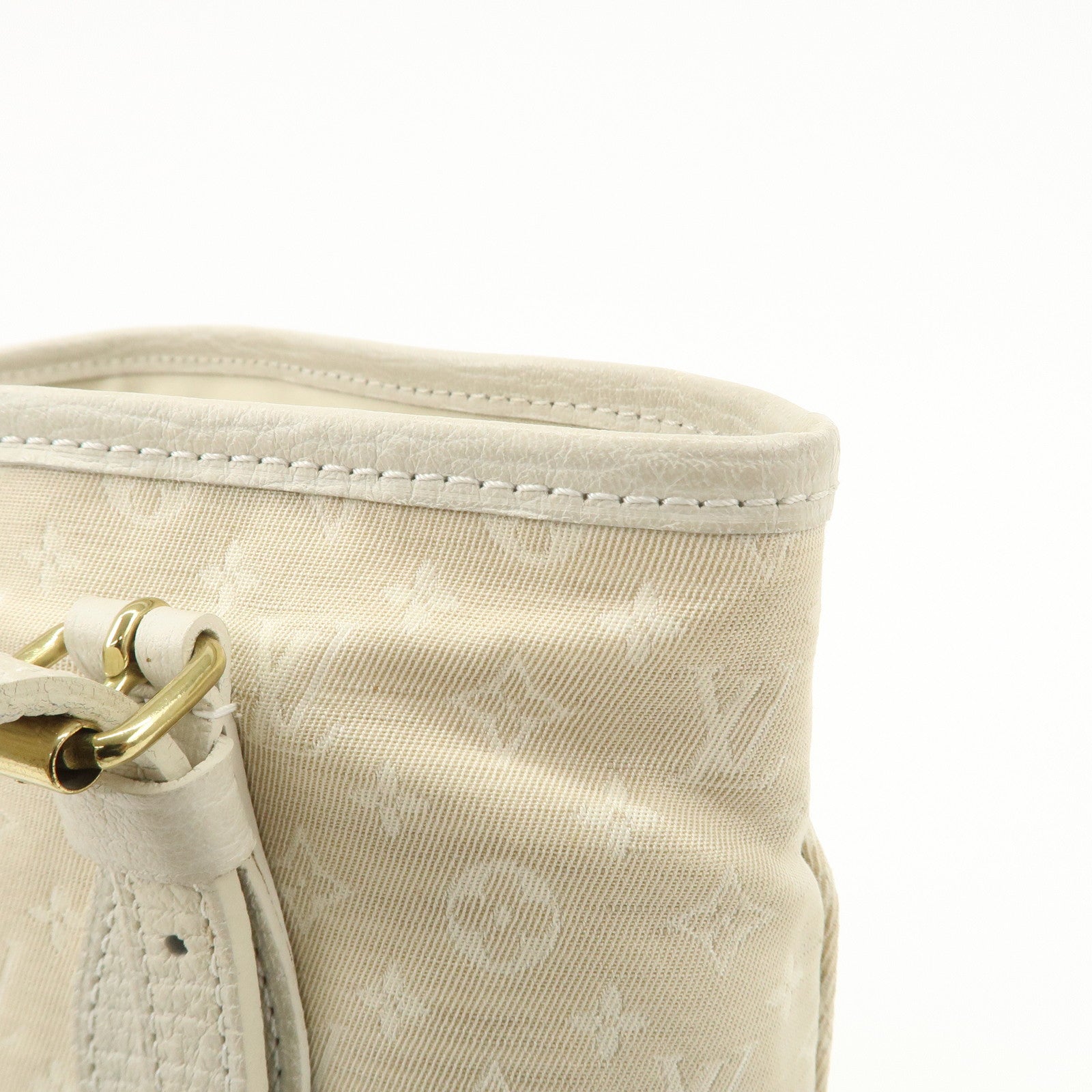 Louis Vuitton Monogram Mini Lin Bucket PM Hand Bag M95316