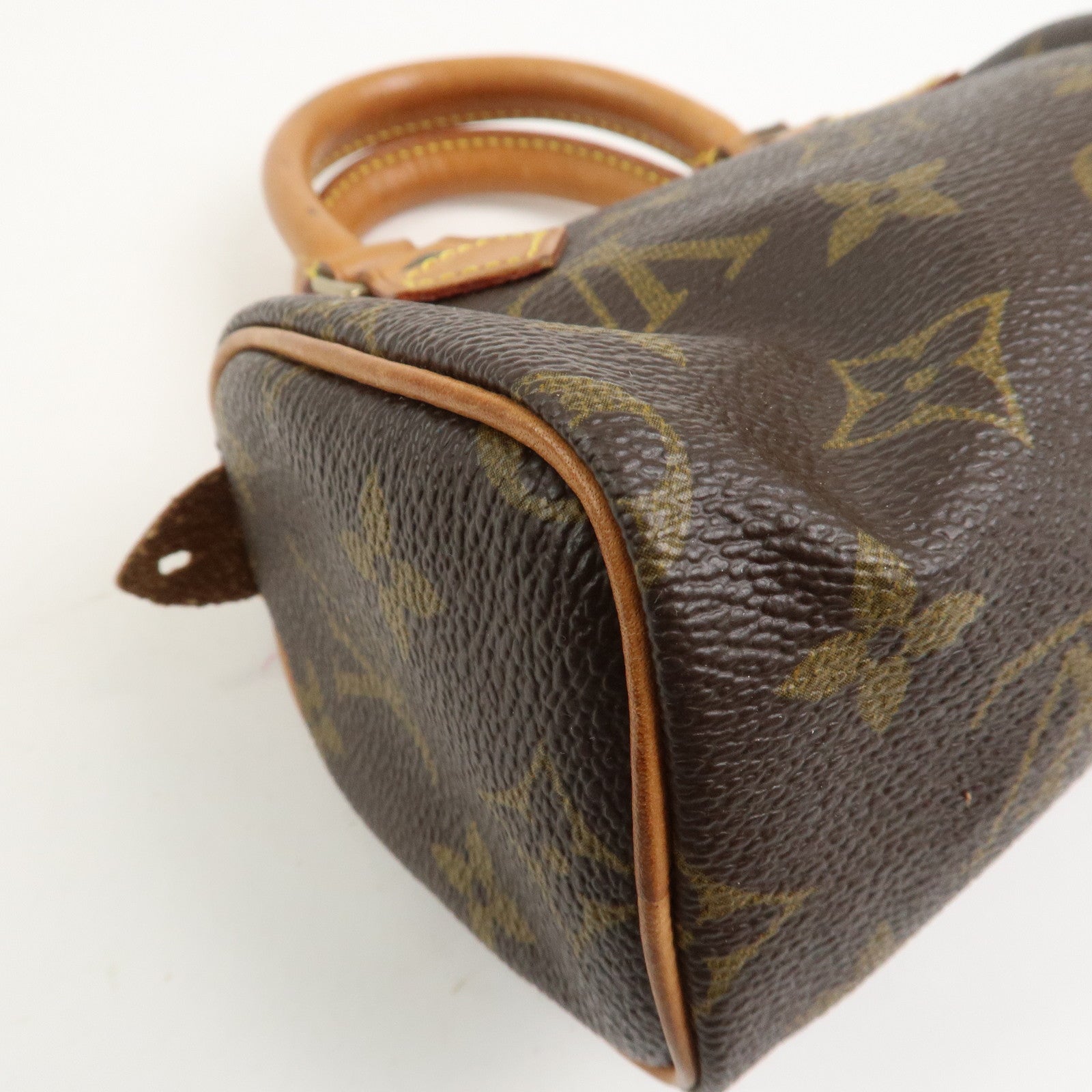 Louis Vuitton Monogram Mini Speedy Hand Bag Brown M41534