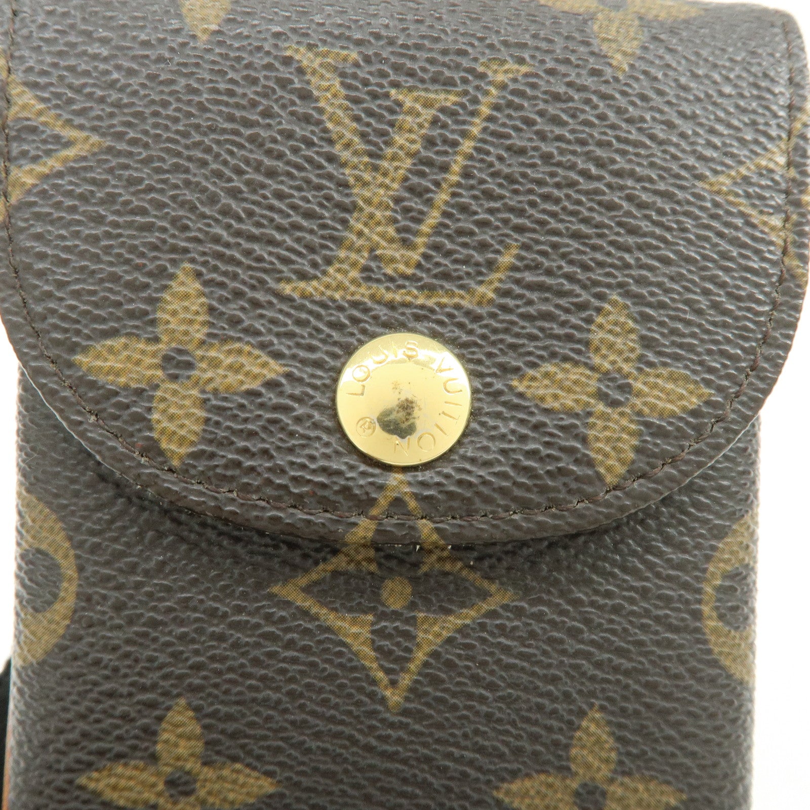 Louis Vuitton Monogram Etui Telefonne MM Phone Case Brown M66546