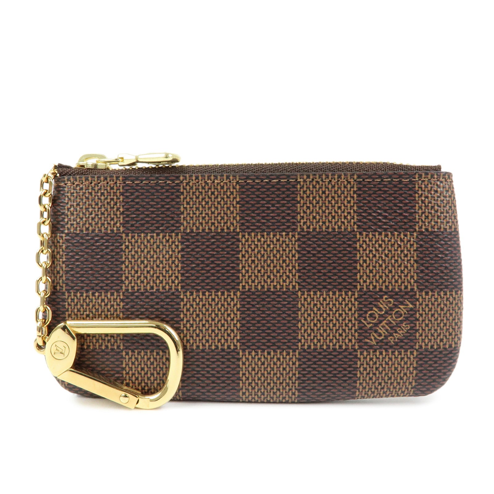 Louis Vuitton Damier Canvas Pochette Cles Damier Ebene N62658