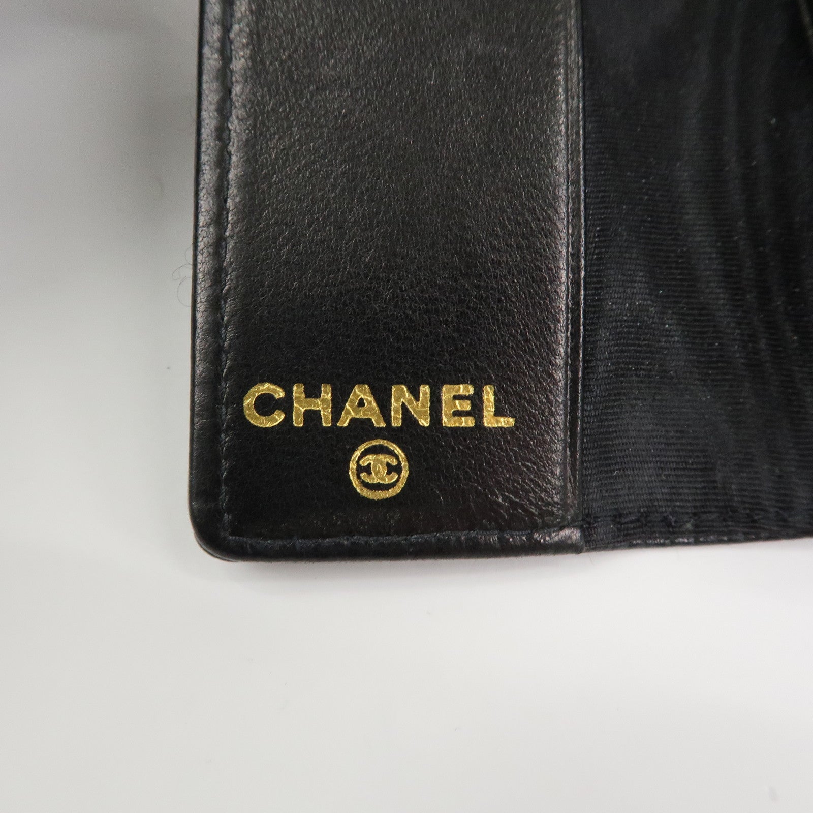 CHANEL COCO Mark Caviarskin 6 Rings Key Case Key Holder A01439