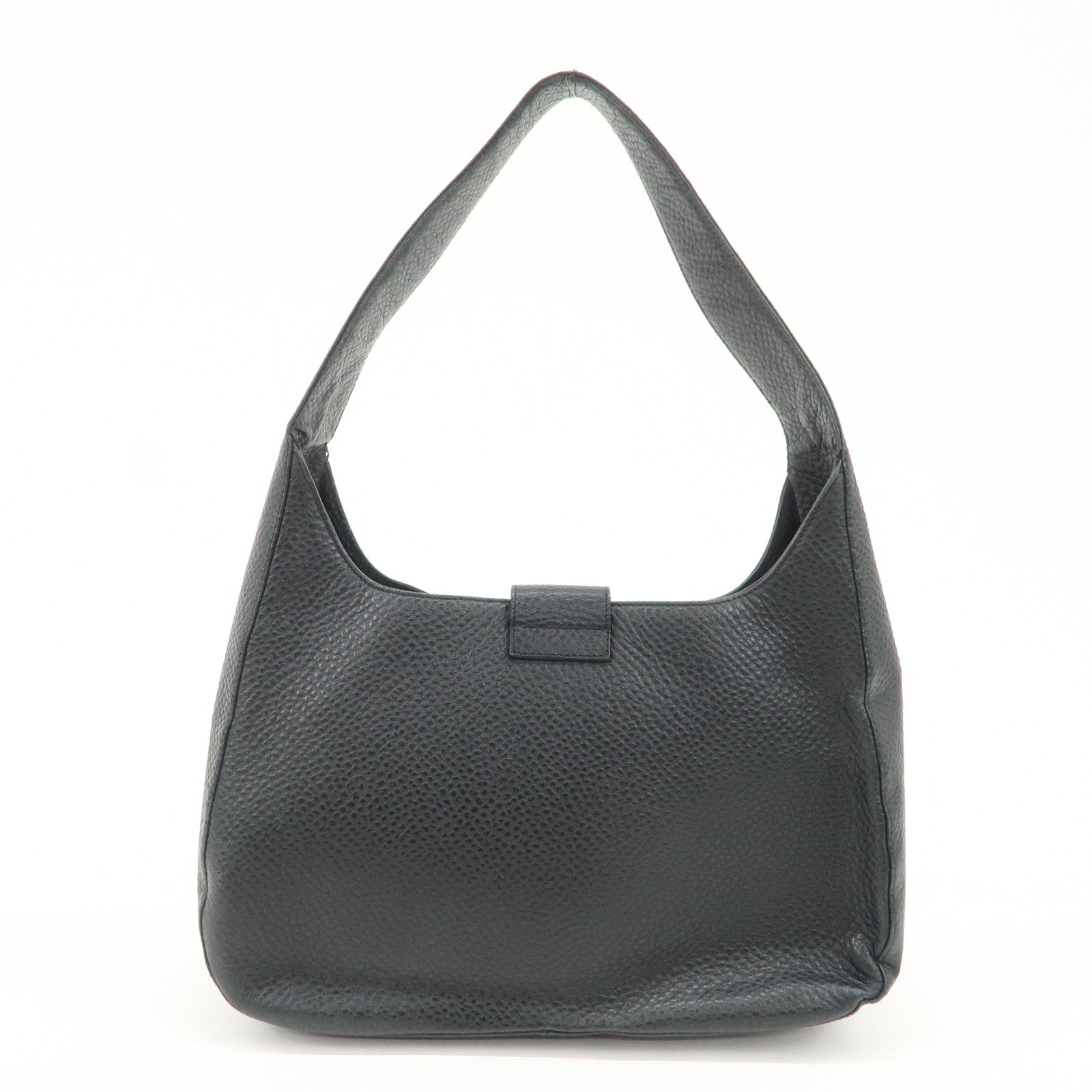 Ferragamo Gancini Shoulder Bag Hand Bag Black