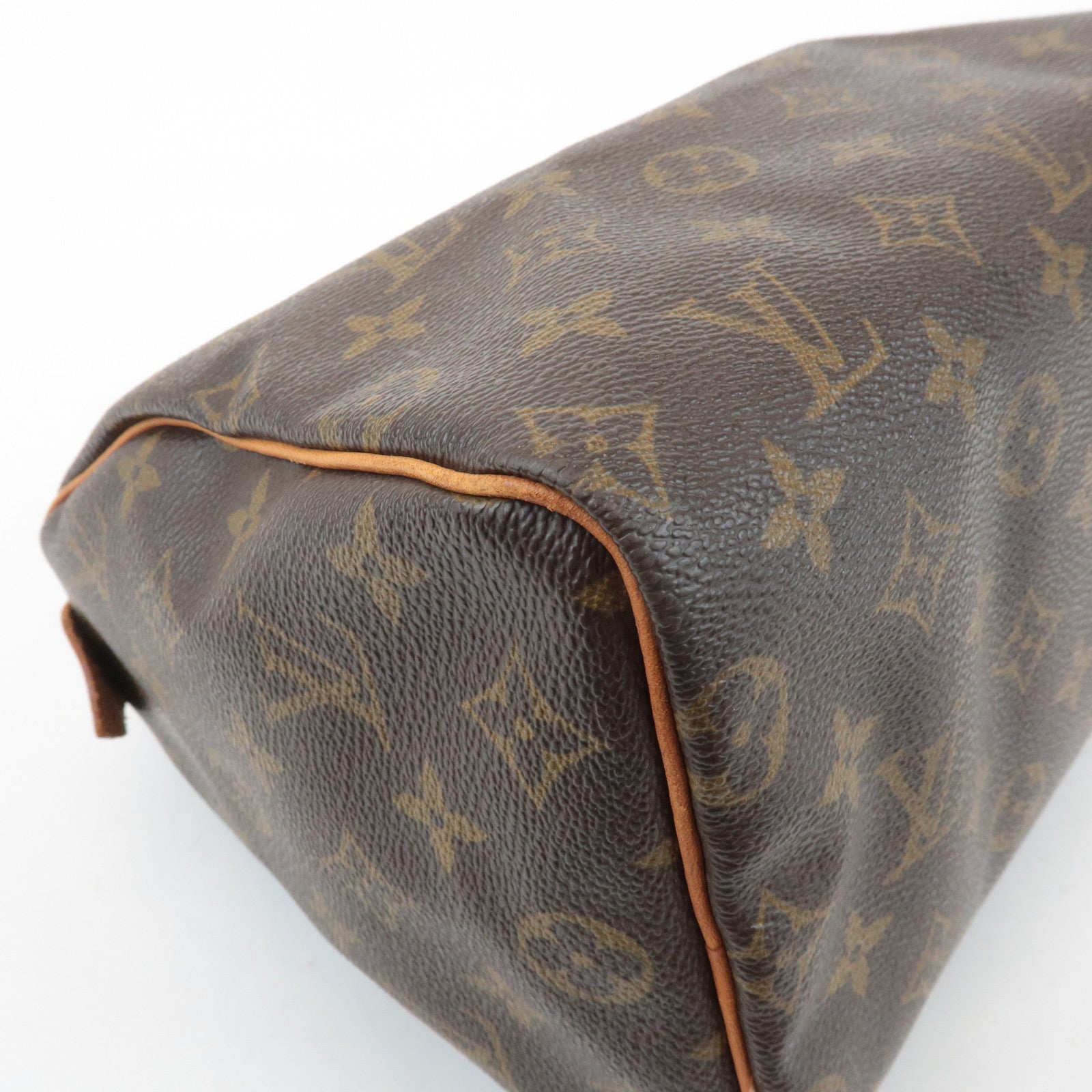 Louis Vuitton Monogram Speedy 25 Hand Bag Boston Bag Brown M41528 Used