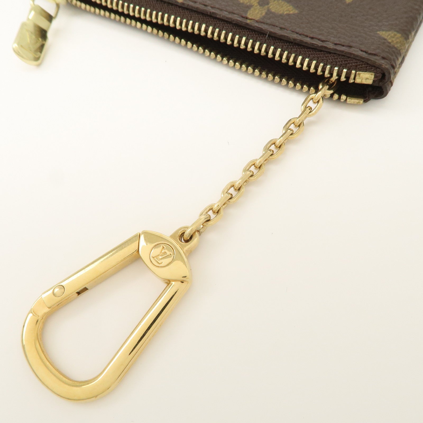 Louis Vuitton Monogram Pochette Cles Coin Case Key Case M62650