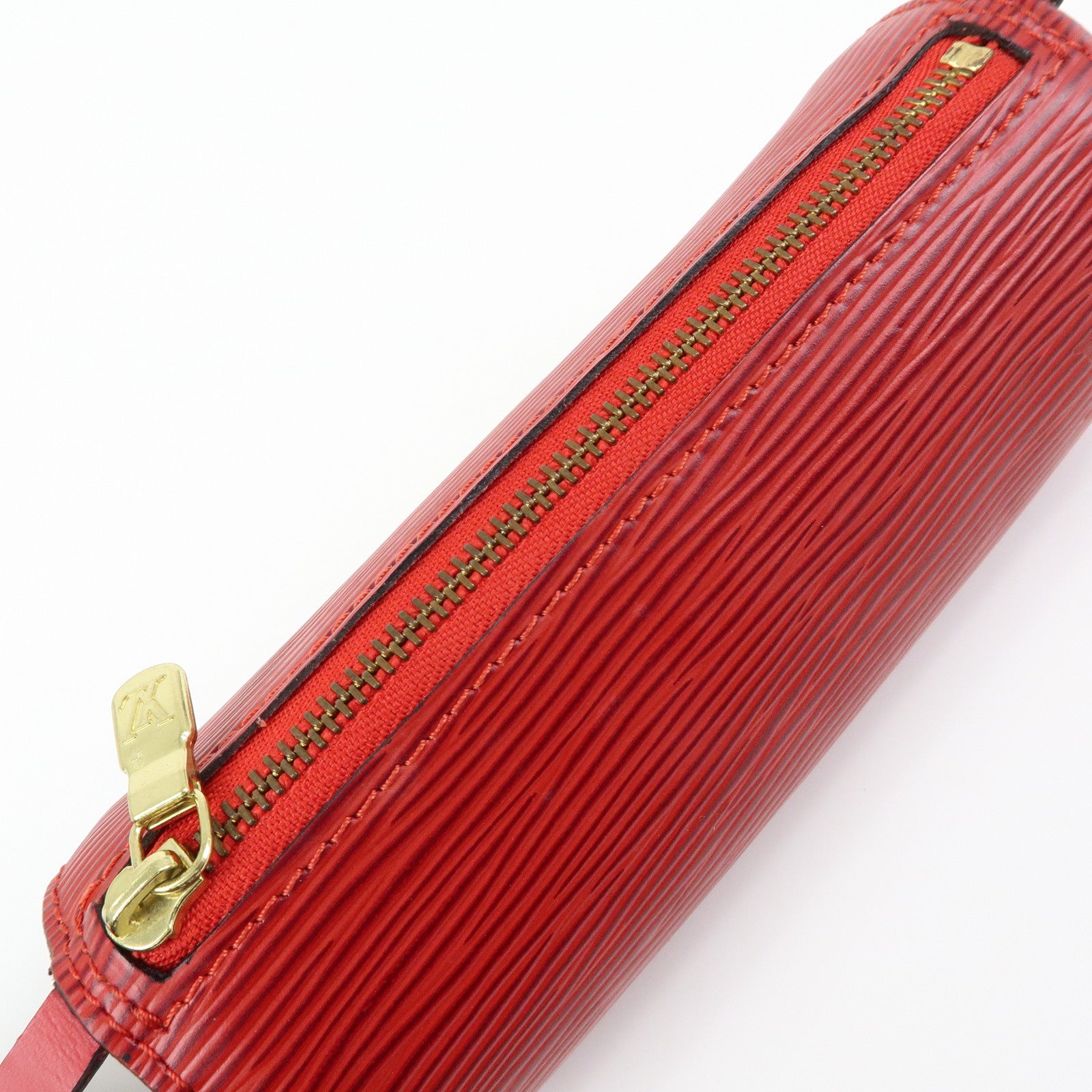 Louis Vuitton Monogram Epi Set of 4 Pouch Hand Bag Castillian Red