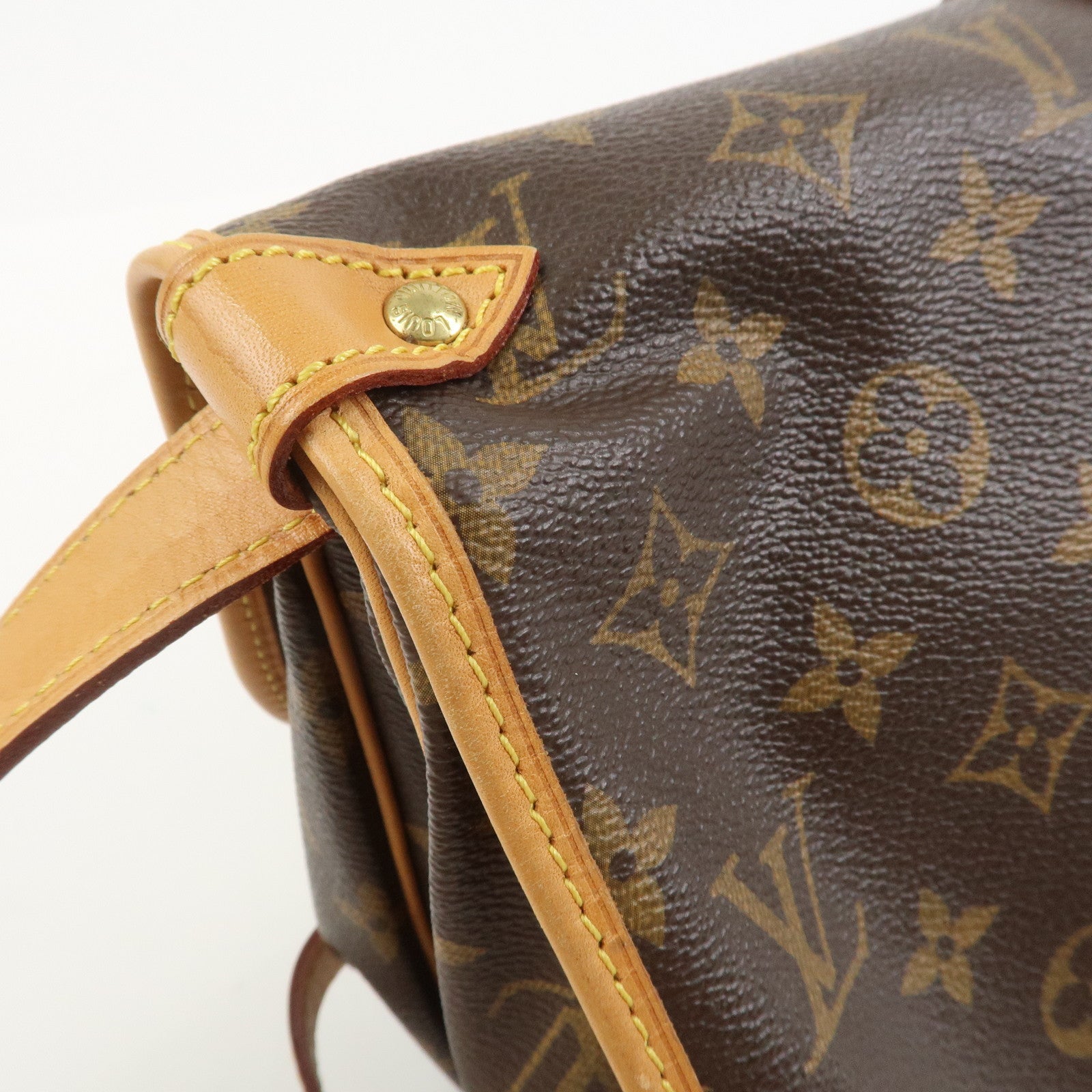 Louis Vuitton Monogram Saumur 30 Shoulder Bag Brown M42256