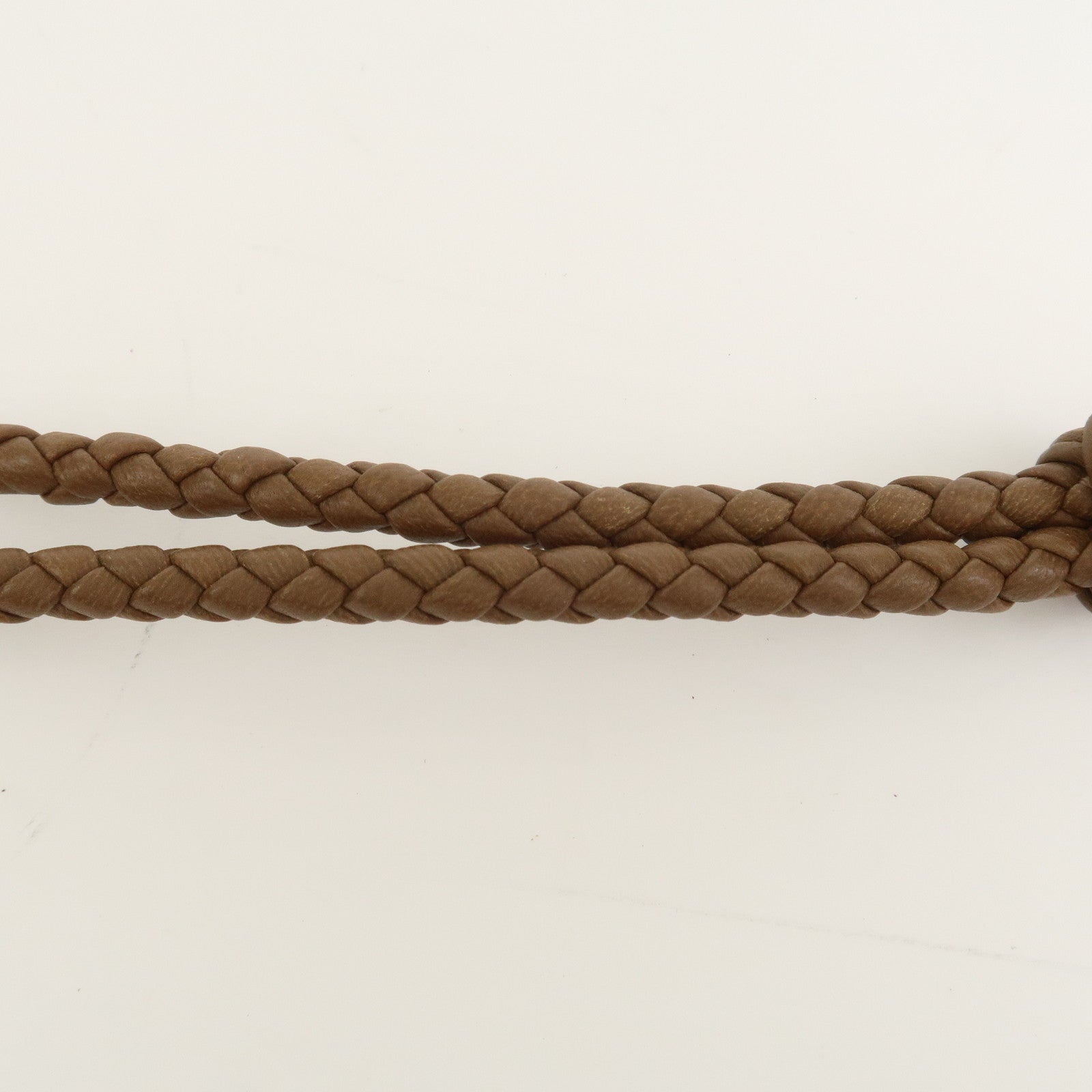 BOTTEGA VENETA Intrecciato Nappa Leather Bracelet S Brown
