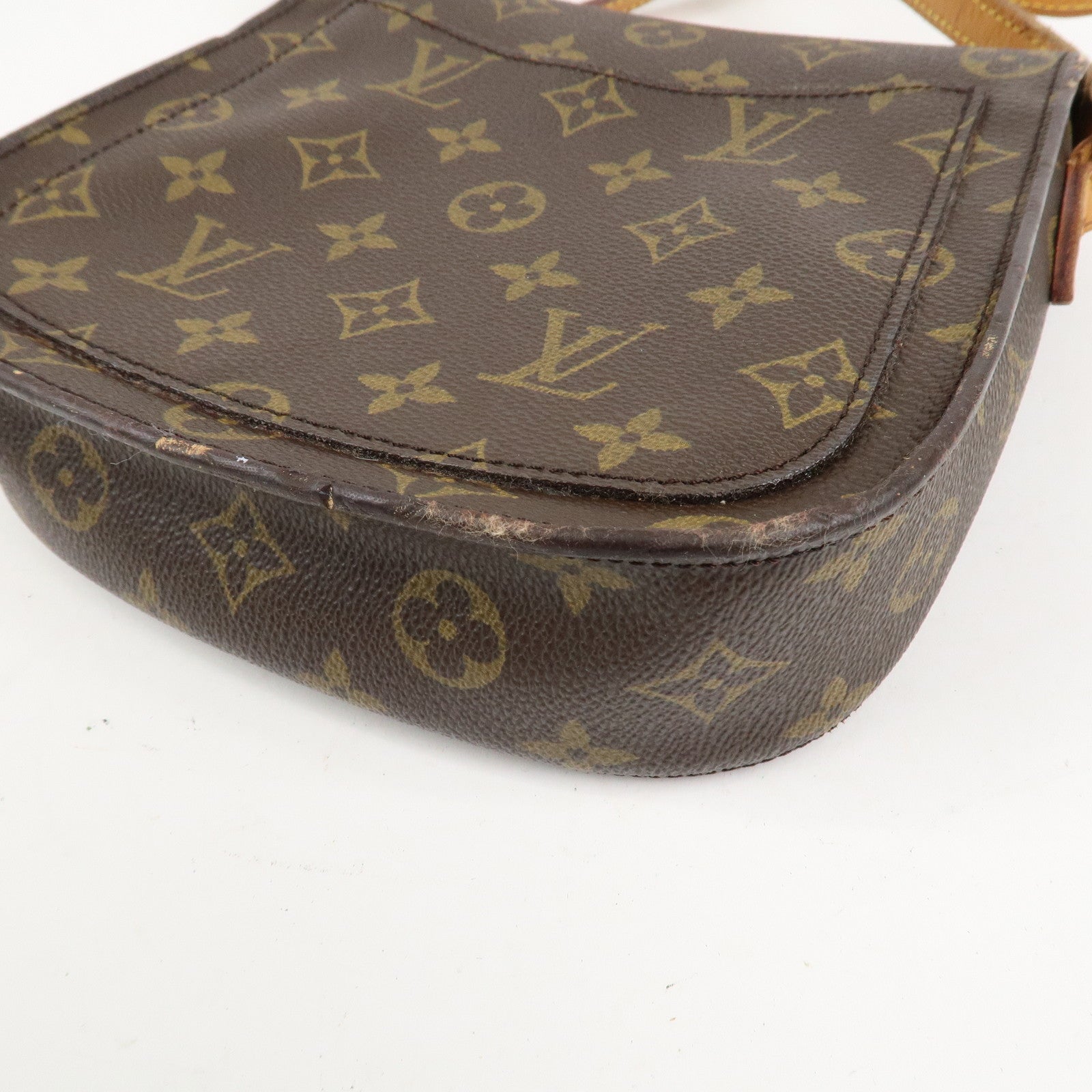 Louis Vuitton Monogram Saint Cloud MM Shoulder Bag Brown M51243
