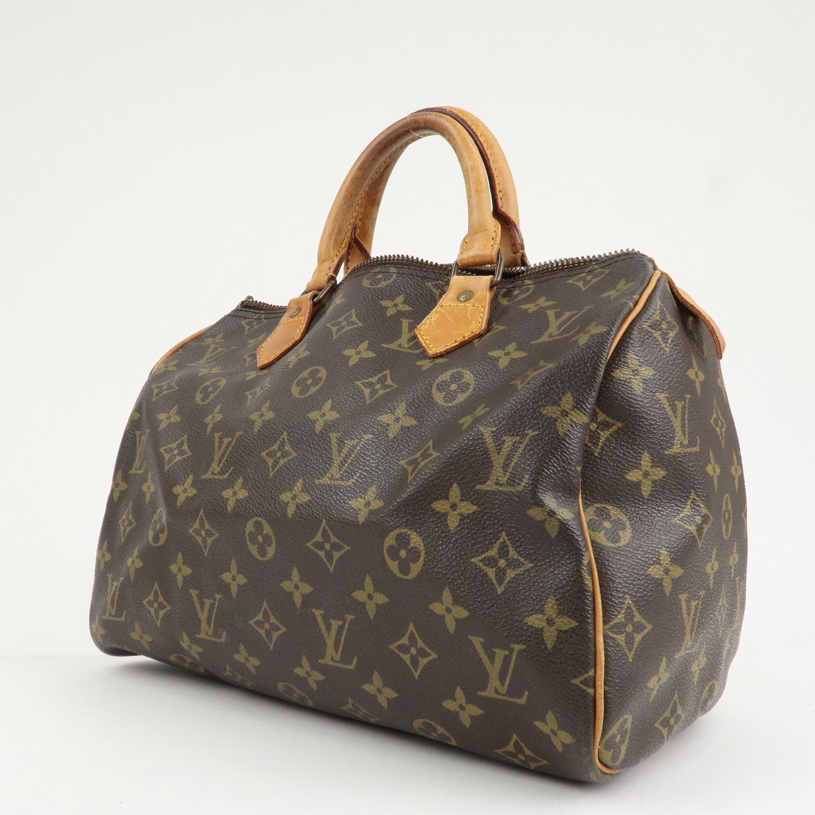 Louis Vuitton Monogram Speedy 30 Hand Bag Boston Bag M41526 Used