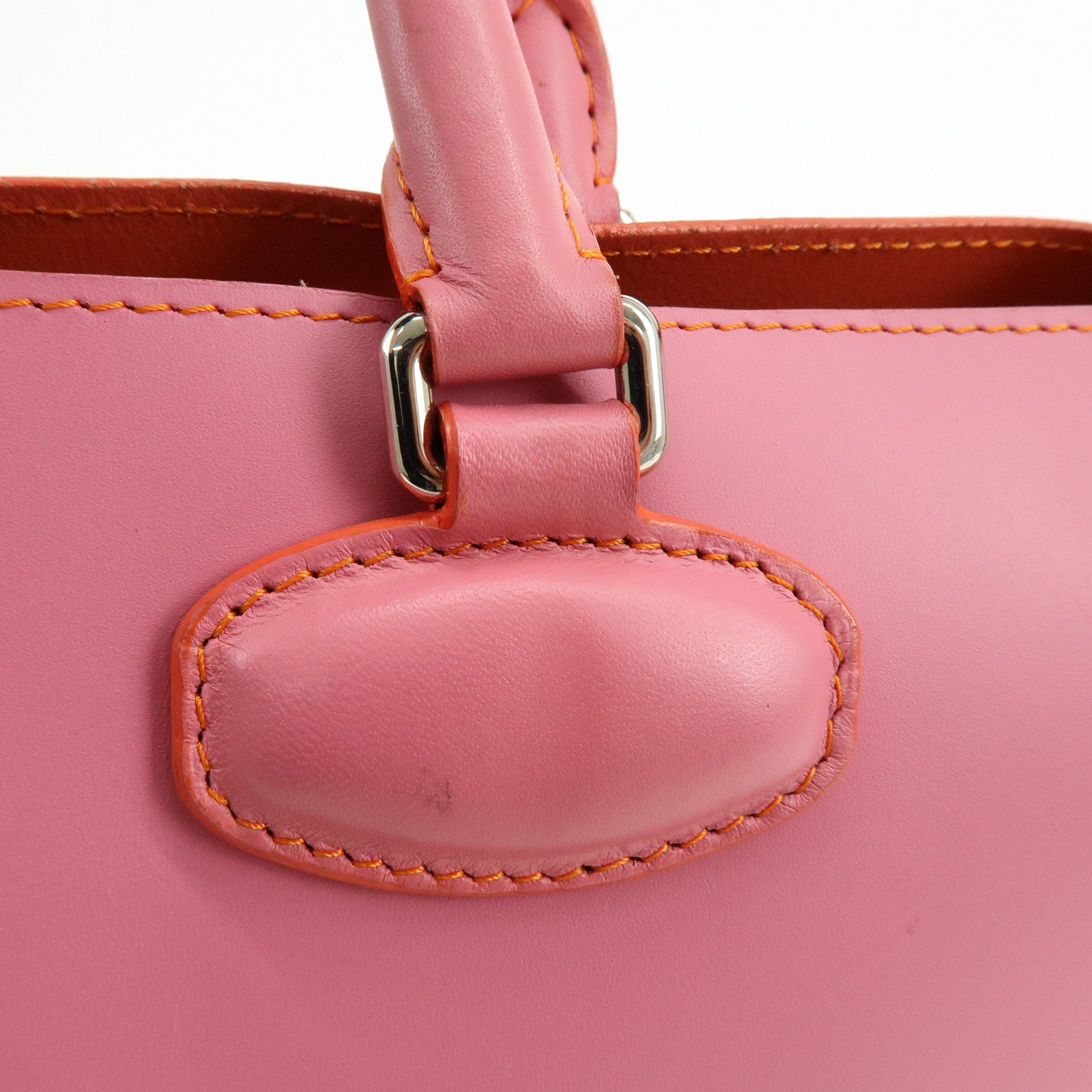 LOEWE Leather Tote Bag Shoulder Bag Hand Bag PInk