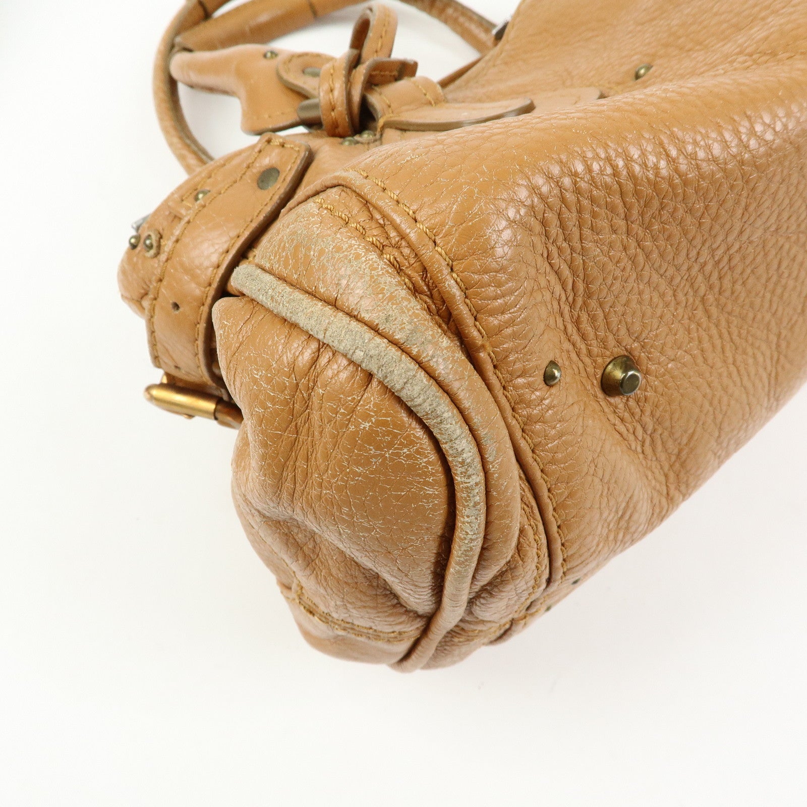 Chloe Paddington Medium Leather Hand Bag Shoulder Bag Brown