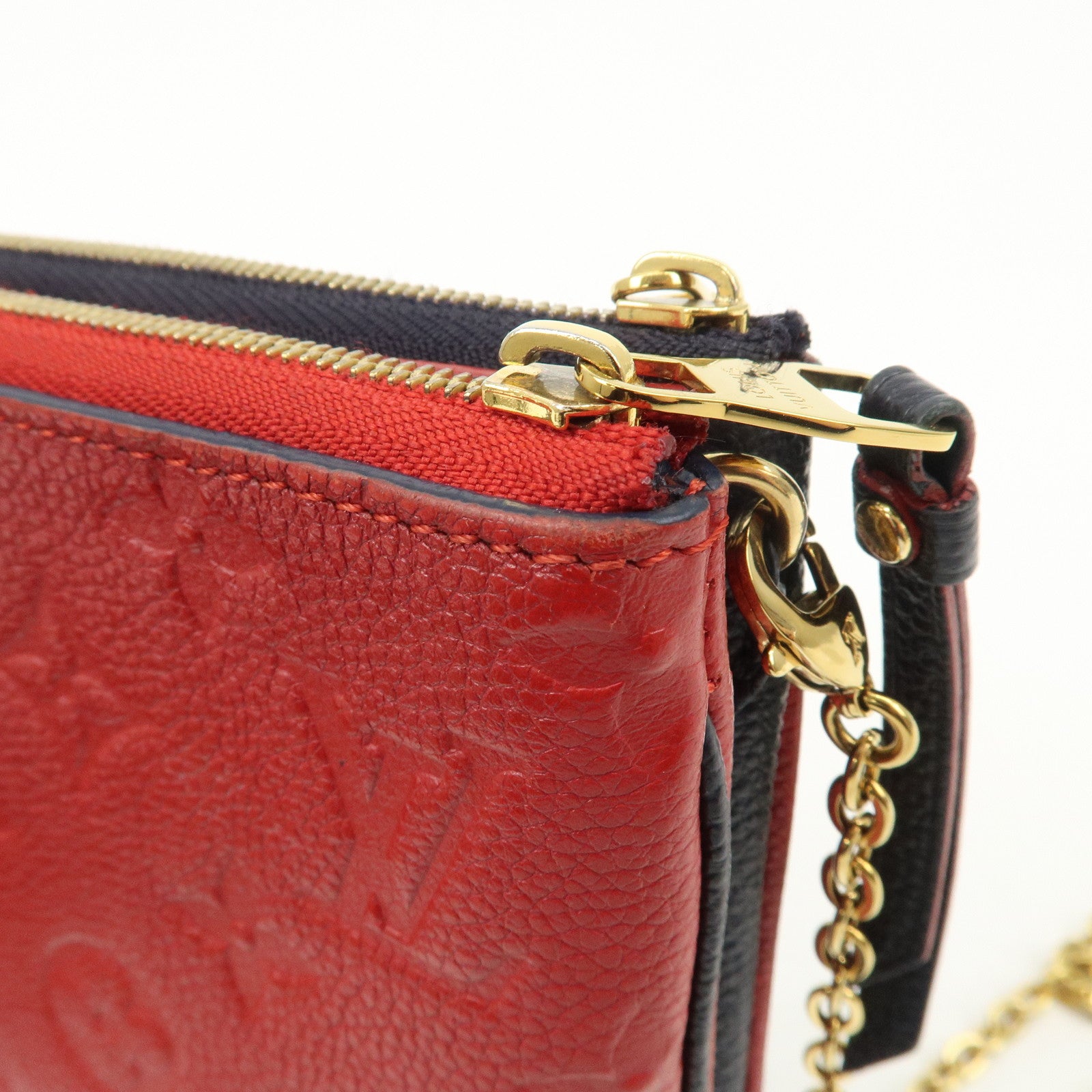 Louis Vuitton Monogram Empreinte Pochette Double Zip M63916 Used