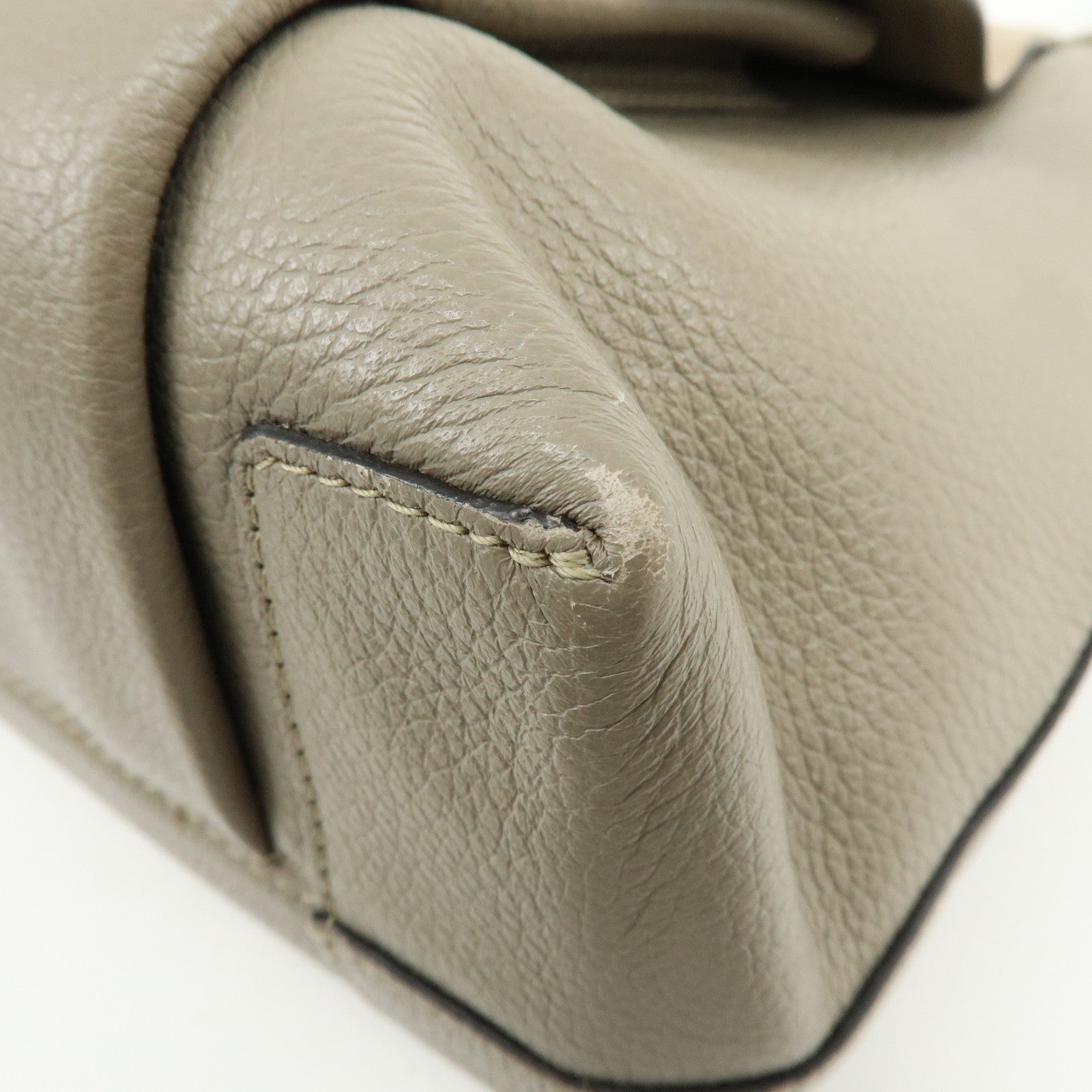 Chloe See By Chloe Leather Suede 2Way Bag Shoulder Bag Beige