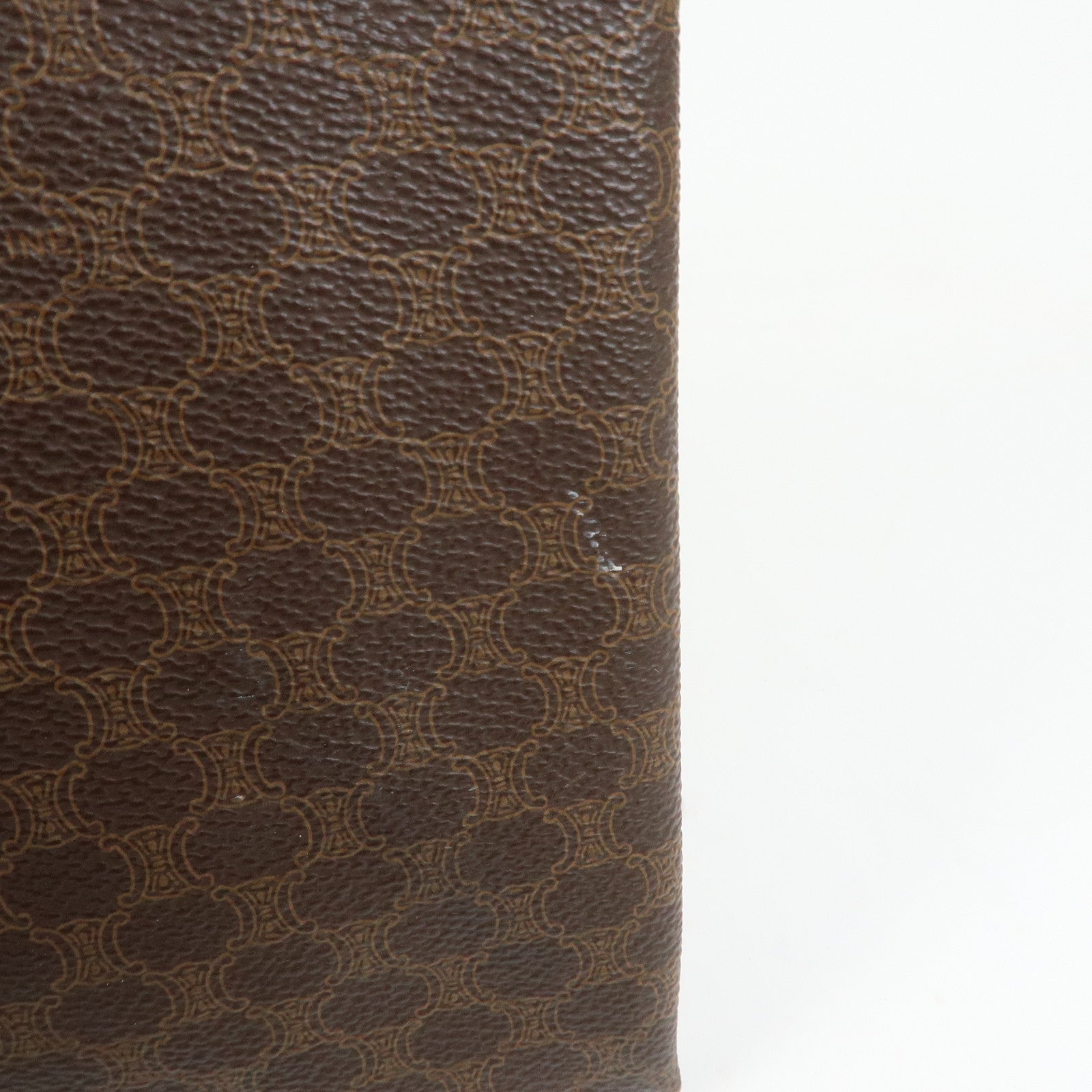CELINE Macadam PVC Leather Tote Bag Shoulder Bag Brown