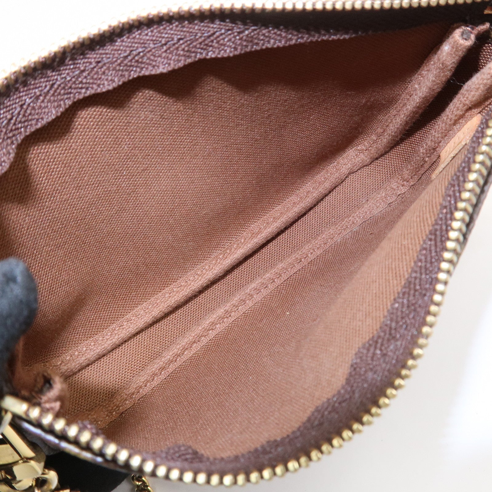 Louis Vuitton Monogram Mini Pochette Accessoires Hand Bag M58009