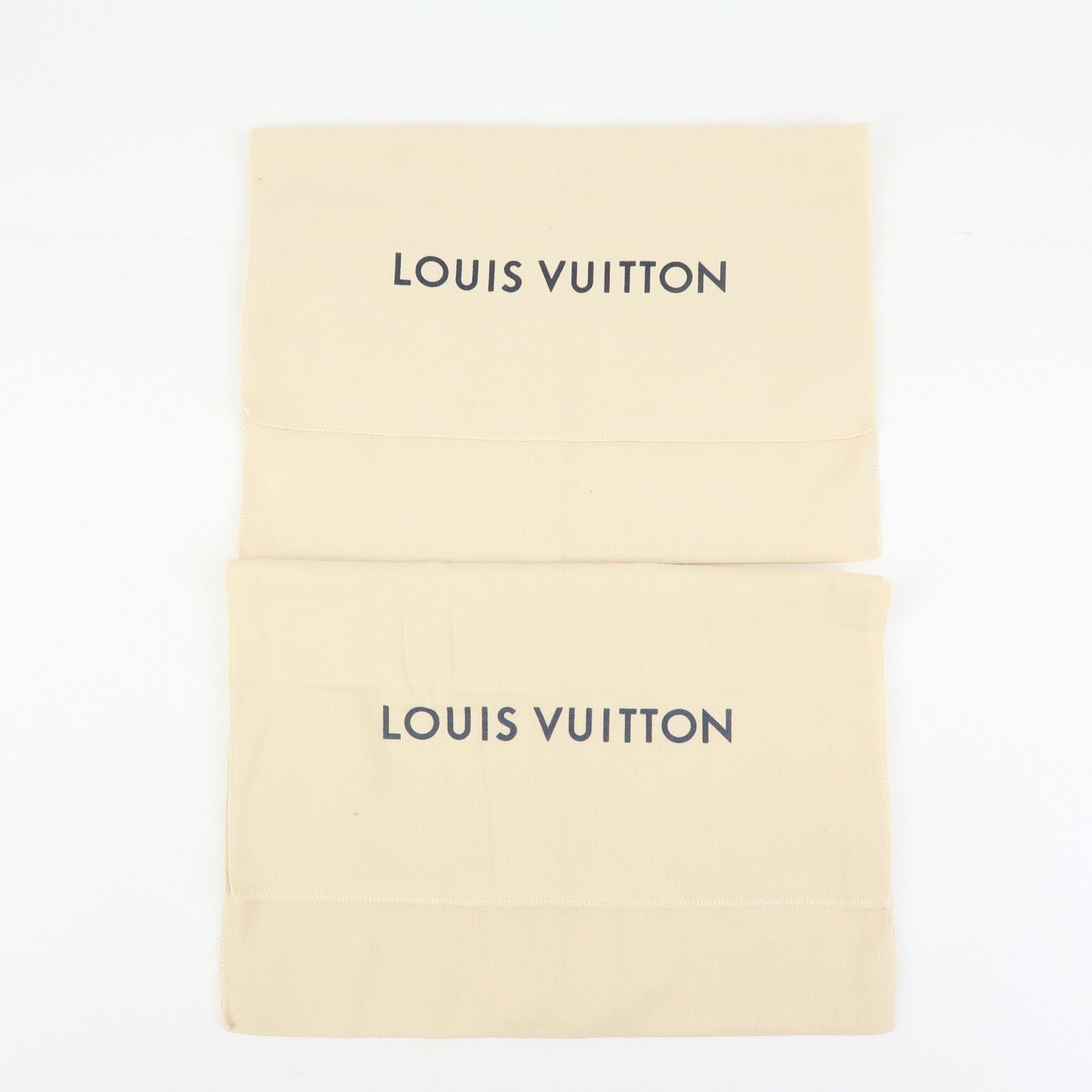 Louis Vuitton Set of 15 Dust Bag Storage Bag Flap Style Beige