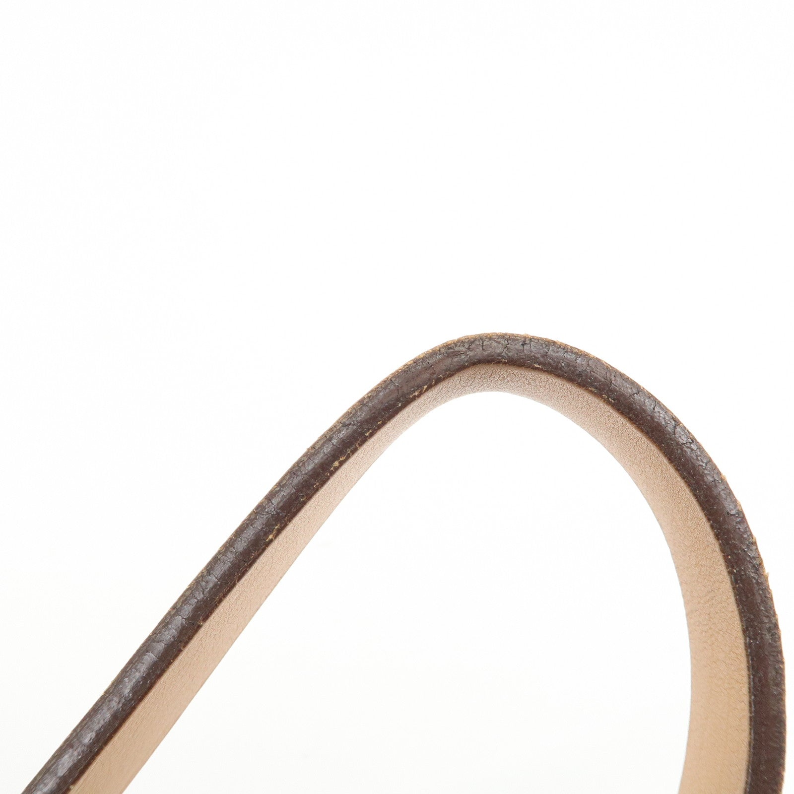 LOEWE Logo Leather Shoulder Bag Hand Bag Tote Bag Light Brown