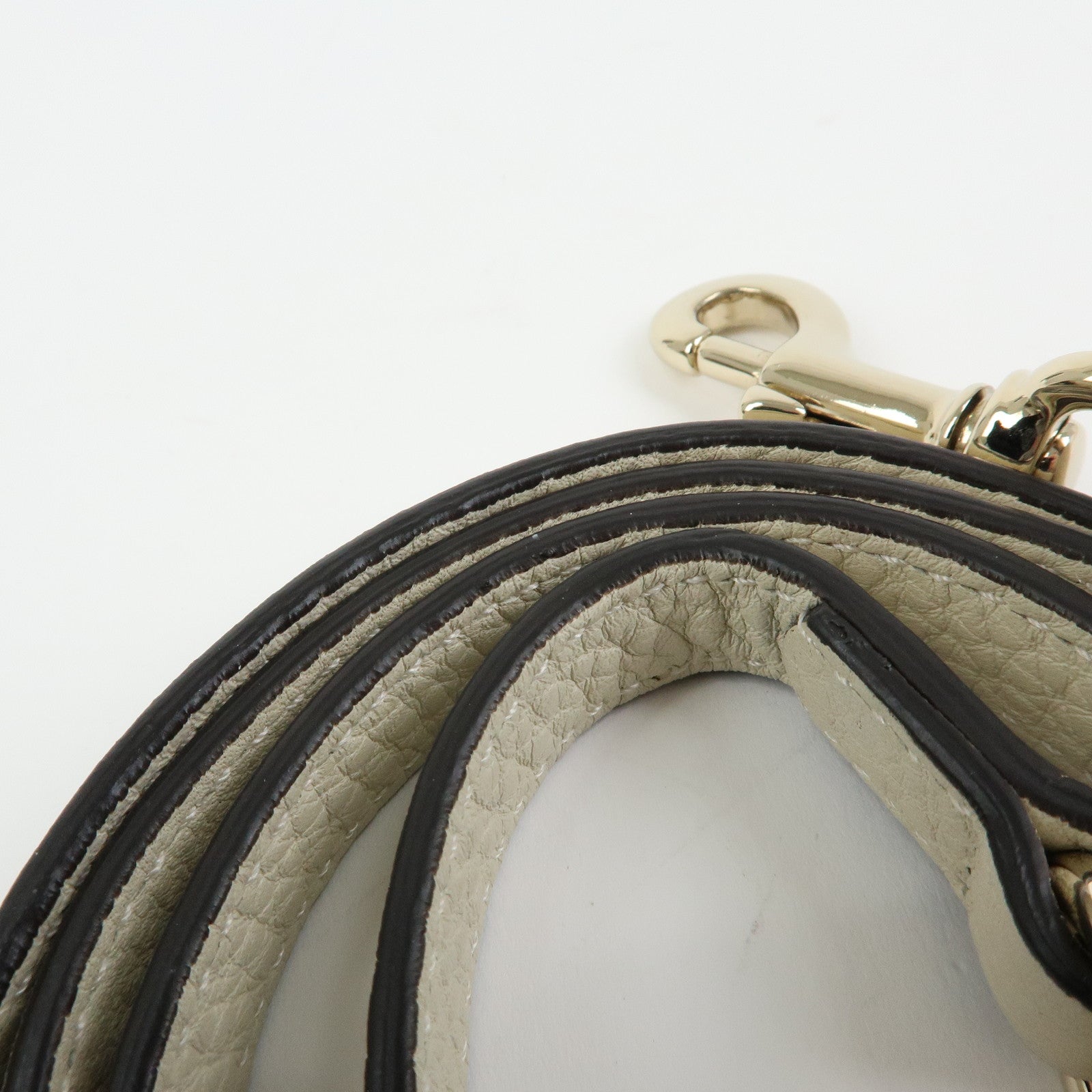 GUCCI SOHO Interlocking G Calf Leather 2Way Hand Bag Ivory 336751