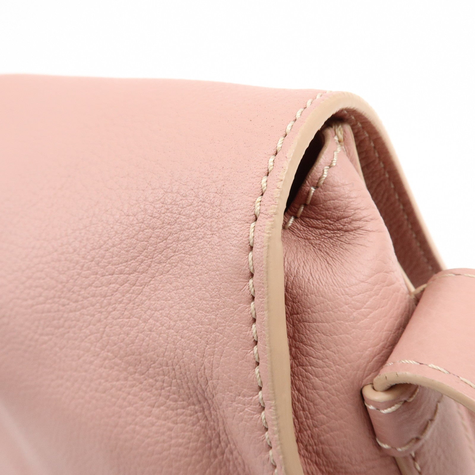 Chloe Marcie Leather Shoulder Bag Crossbody Bag Pink