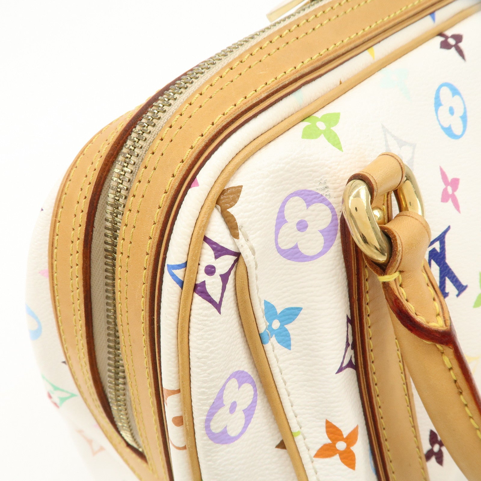 Louis Vuitton Monogram Multicolor Priscilla Hand Bag Blanc M40096
