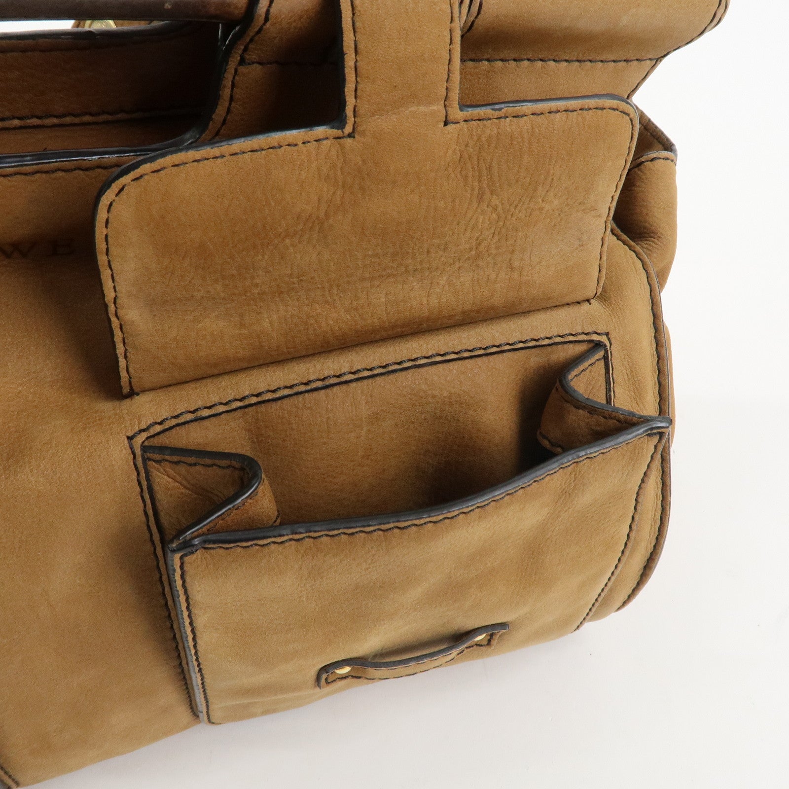 LOEWE Candy Leather Tote Bag Hand Bag Brown