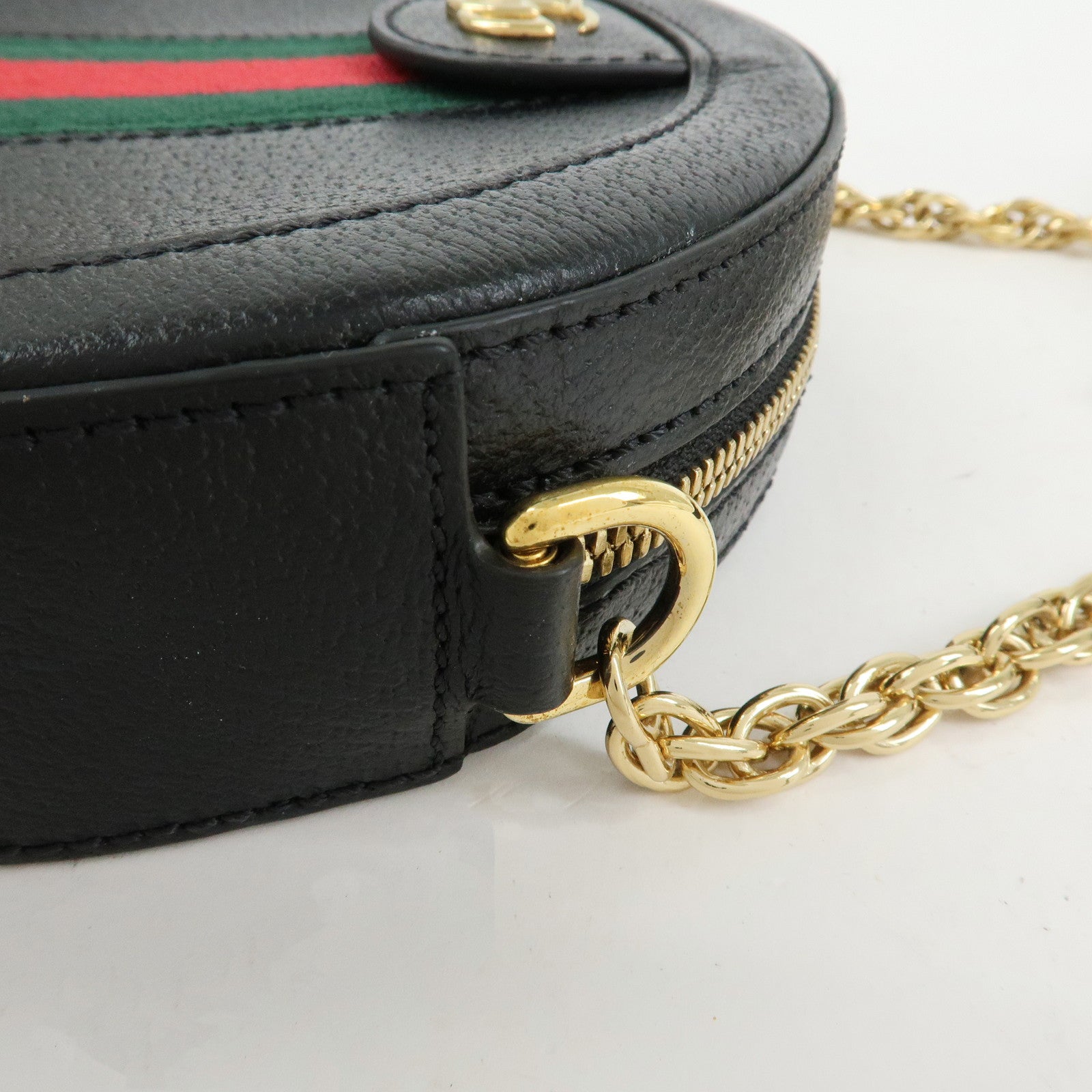 GUCCI Ophidia Sherry Mini Round Chain Shoulder Crossbody Bag 550618