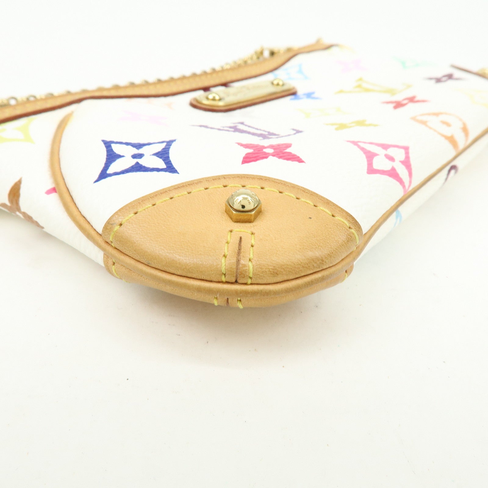 Louis Vuitton Monogram Multicolor Pochette Milla MM Blanc M60096
