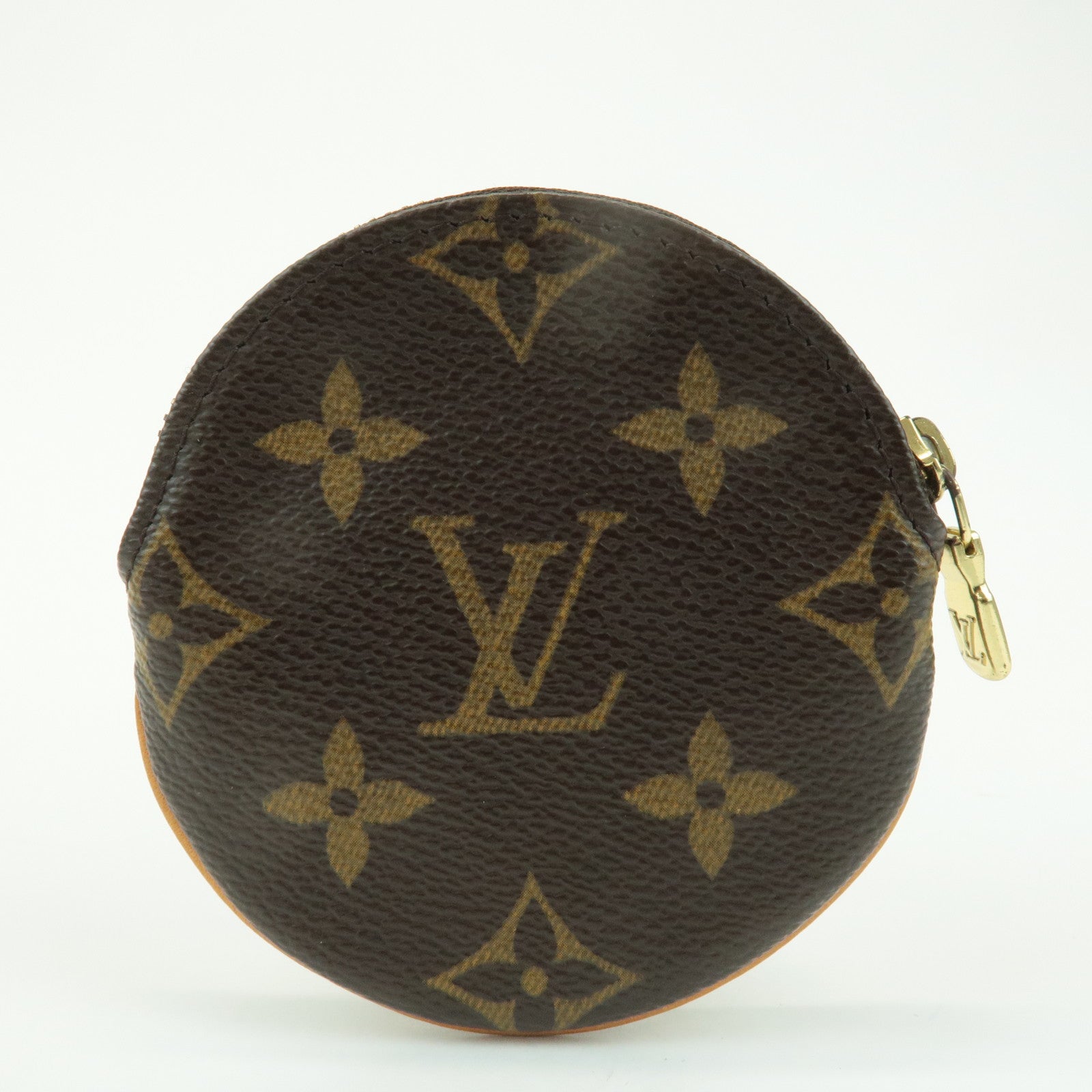 Louis Vuitton Monogram Porte Monnaie Rond Coin Case M61926 Used