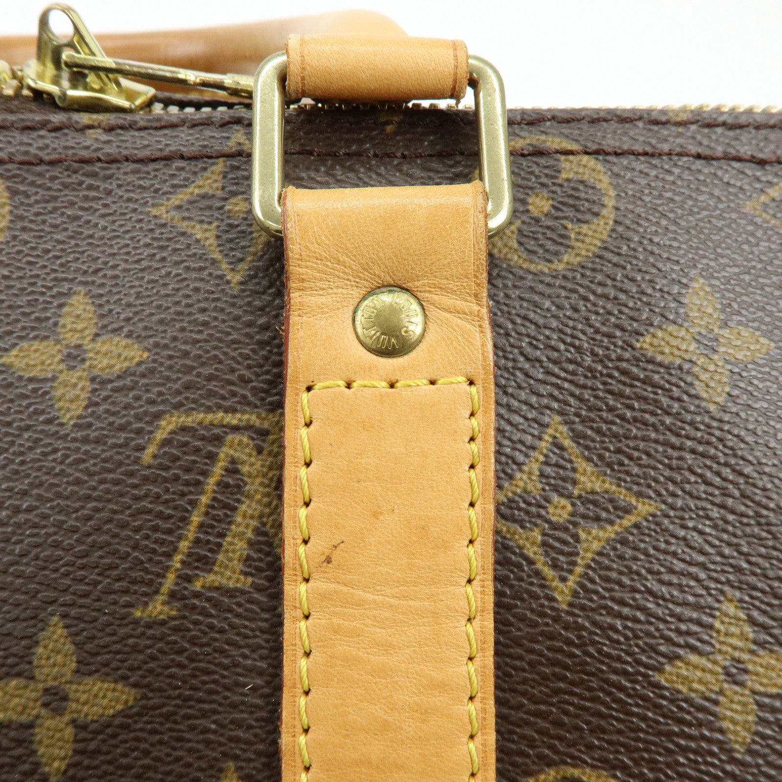 Louis Vuitton Monogram Keep All 45 Boston Bag Brown M41428