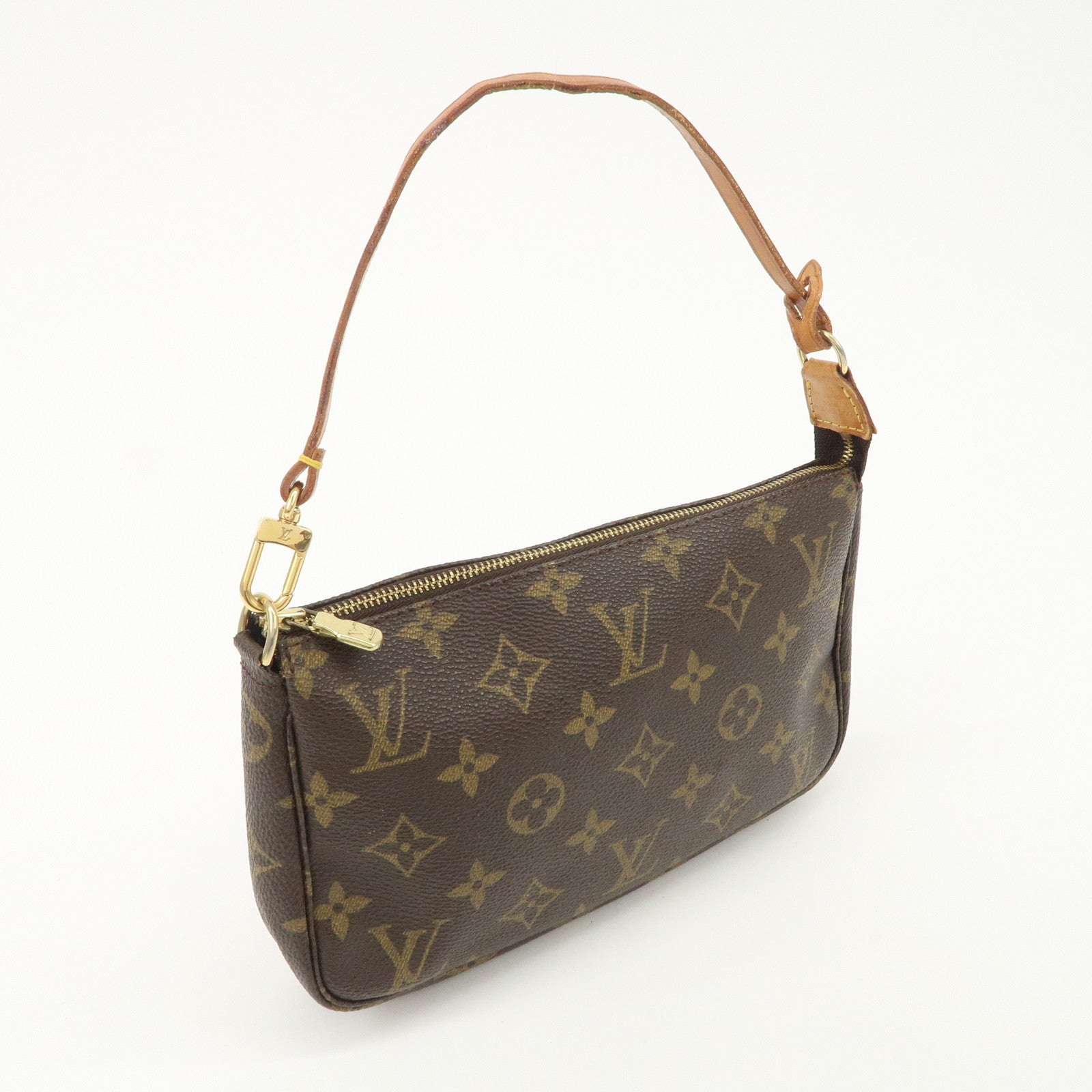 Louis Vuitton Monogram Pochette Accessoires Hand Bag Brown M51980
