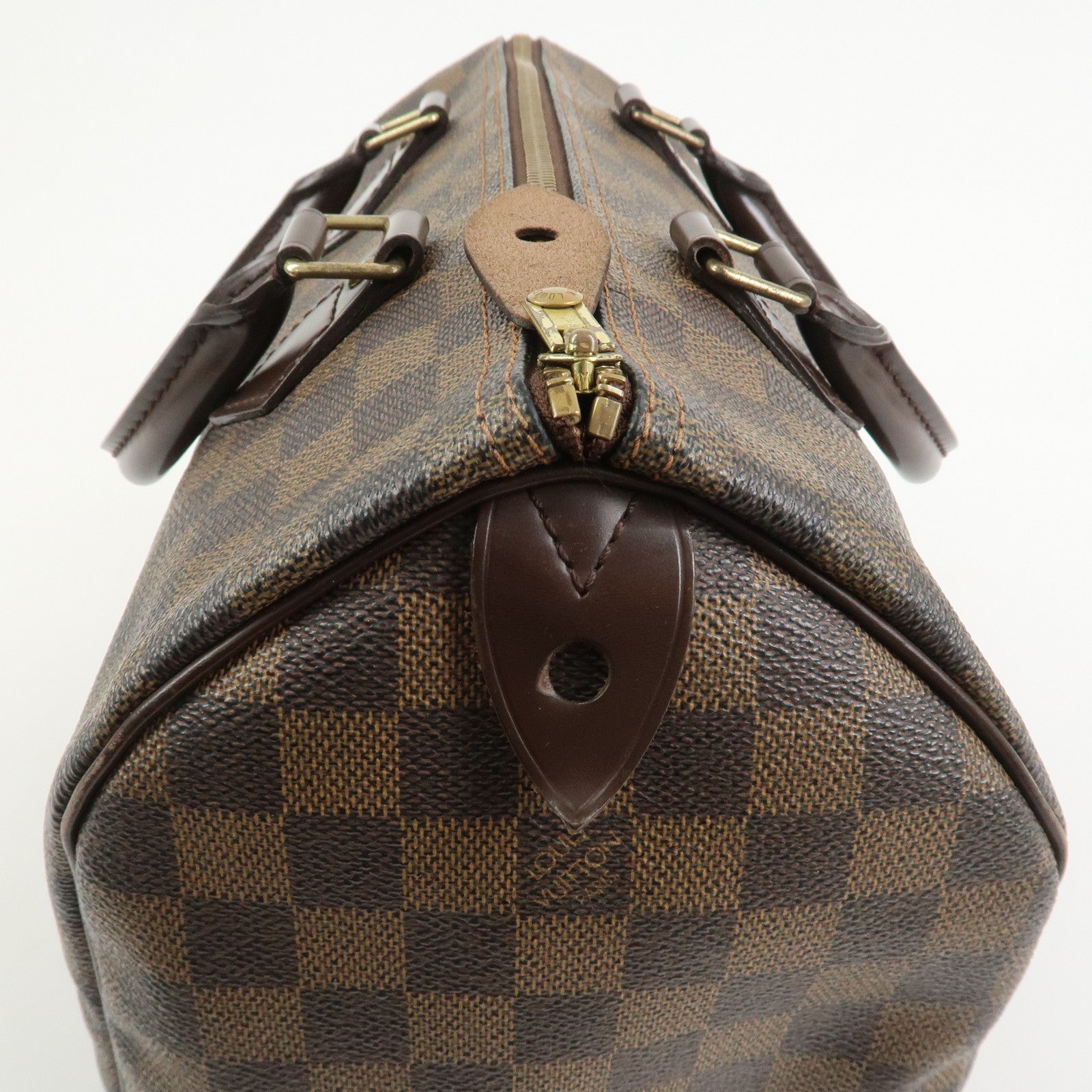 Louis Vuitton Damier Ebene Speedy 25 Hand Bag Boston Bag N41532