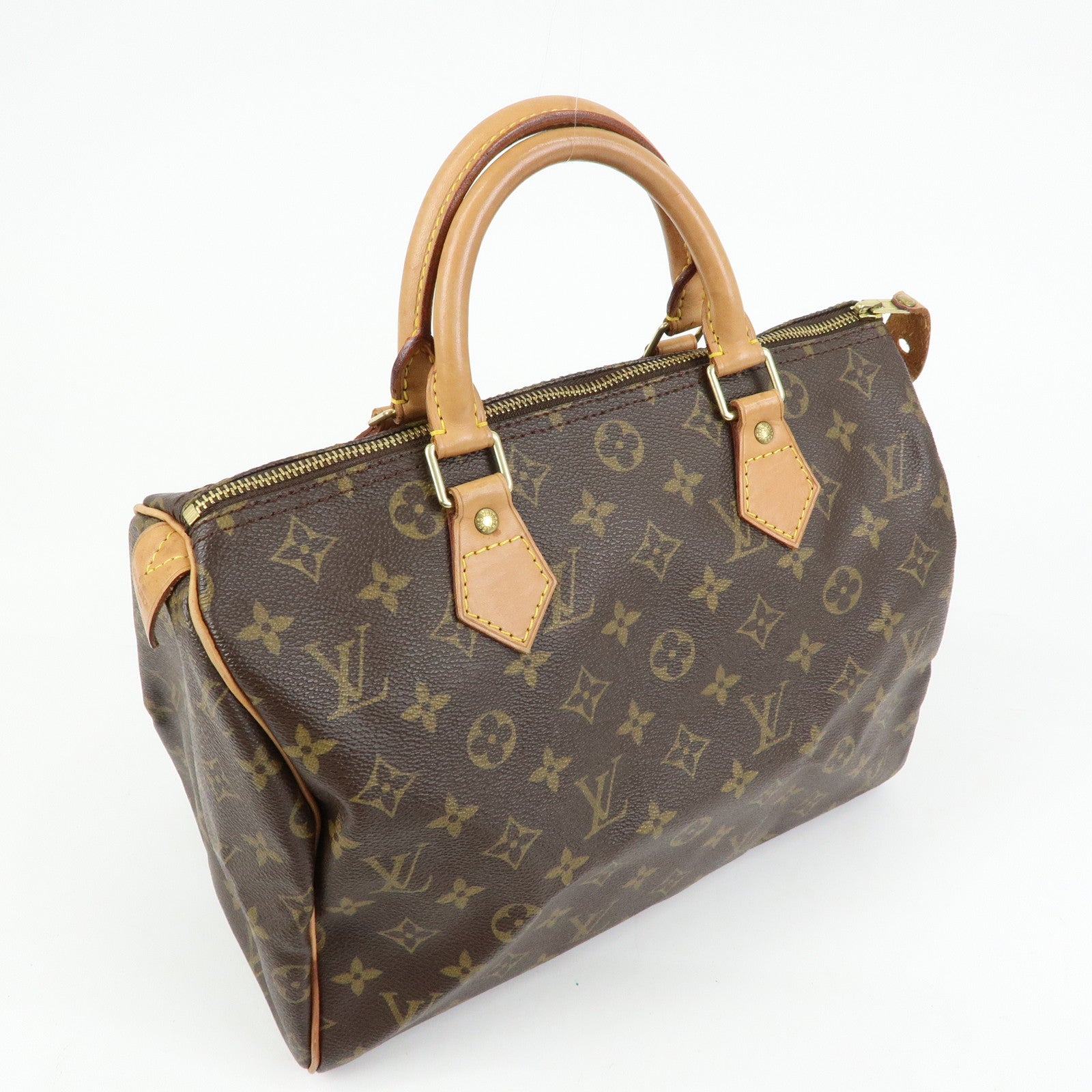 Louis Vuitton Monogram Speedy 30 Boston Bag Hand Bag Brown M41526
