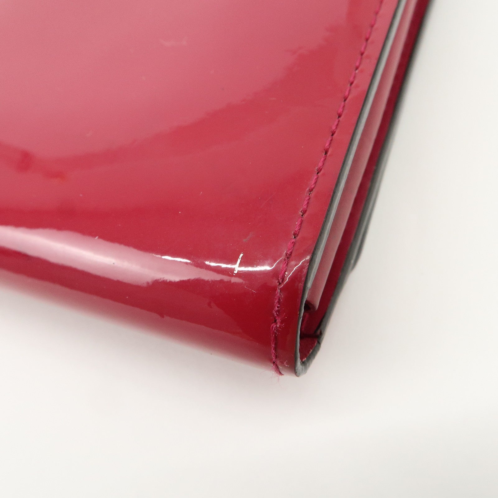 Louis Vuitton Vernis Leather Louise GM Clutch Bag Wallet Rose Indien M61317