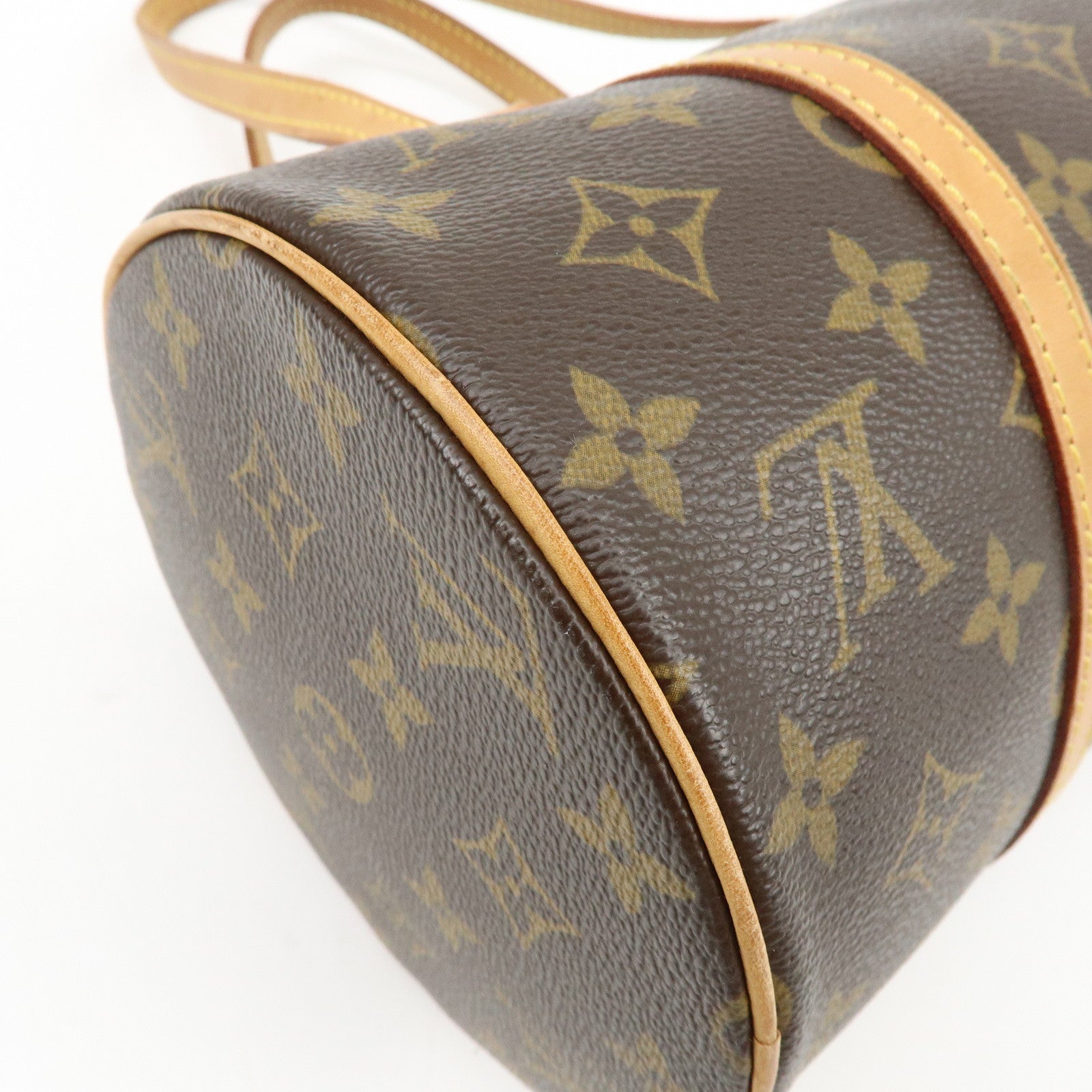 Louis Vuitton Monogram Papillon 30 Hand Bag Brown M51385
