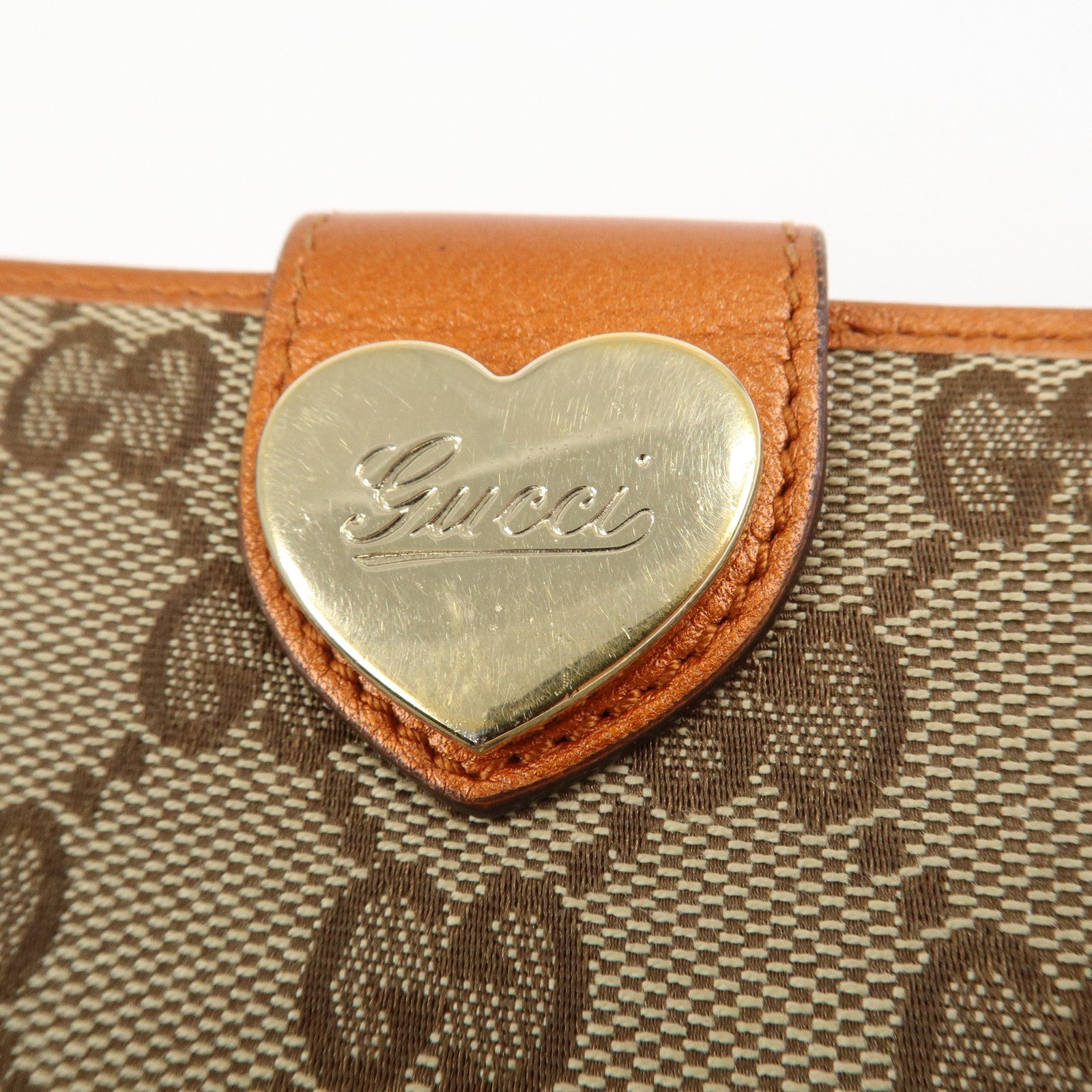 GUCCI Lovely Heart GG Denim Canvas Set of 2 Card Case 217050/224261