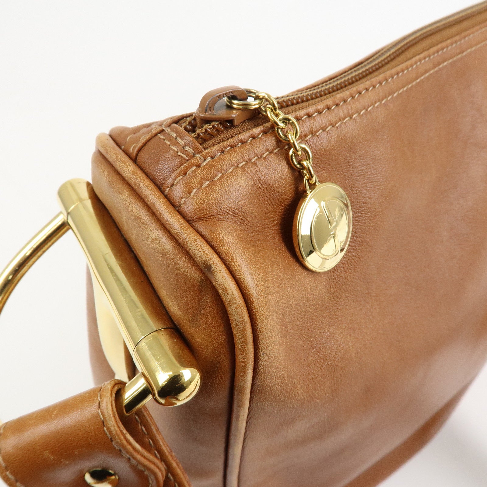 GUCCI Horsebit Leather Shoulder Bag Crossbody Bag 01.090.1411